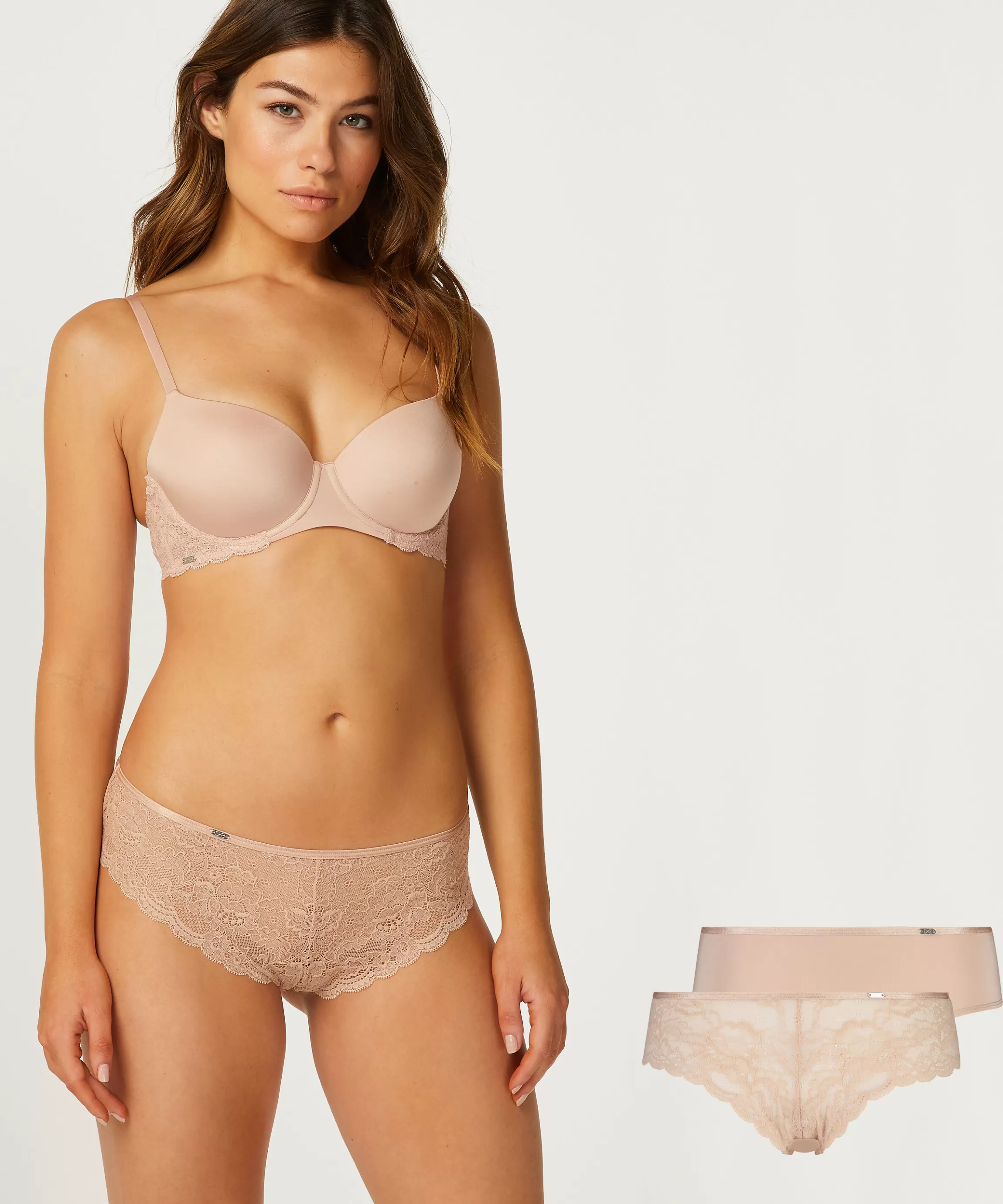 Hunkemöller Brazilians & V-Shapes*2-Pack Brazilians Angie Beige