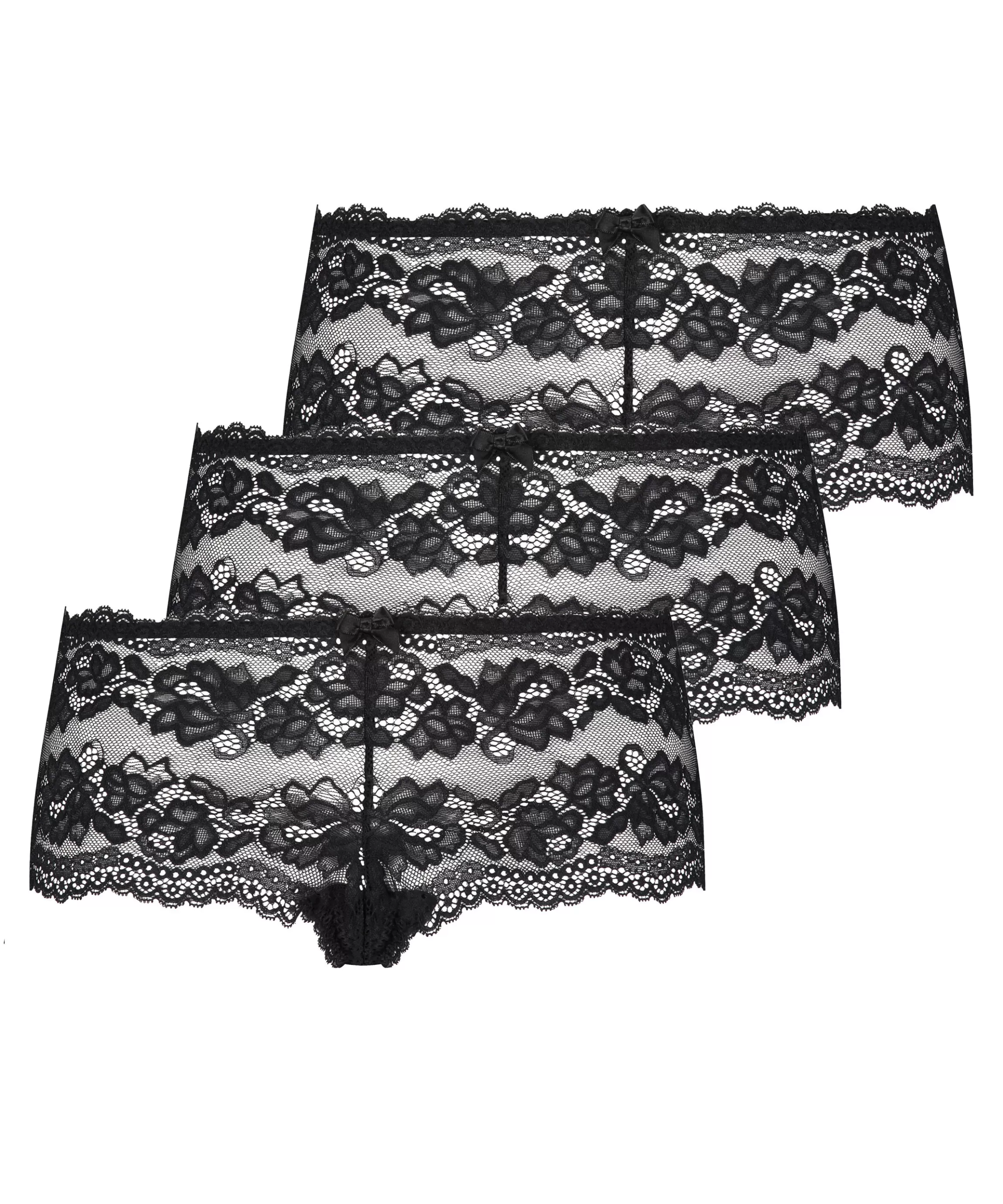 Hunkemöller Boxers & Hipsters*3-Pack Boxer Sienna Zwart