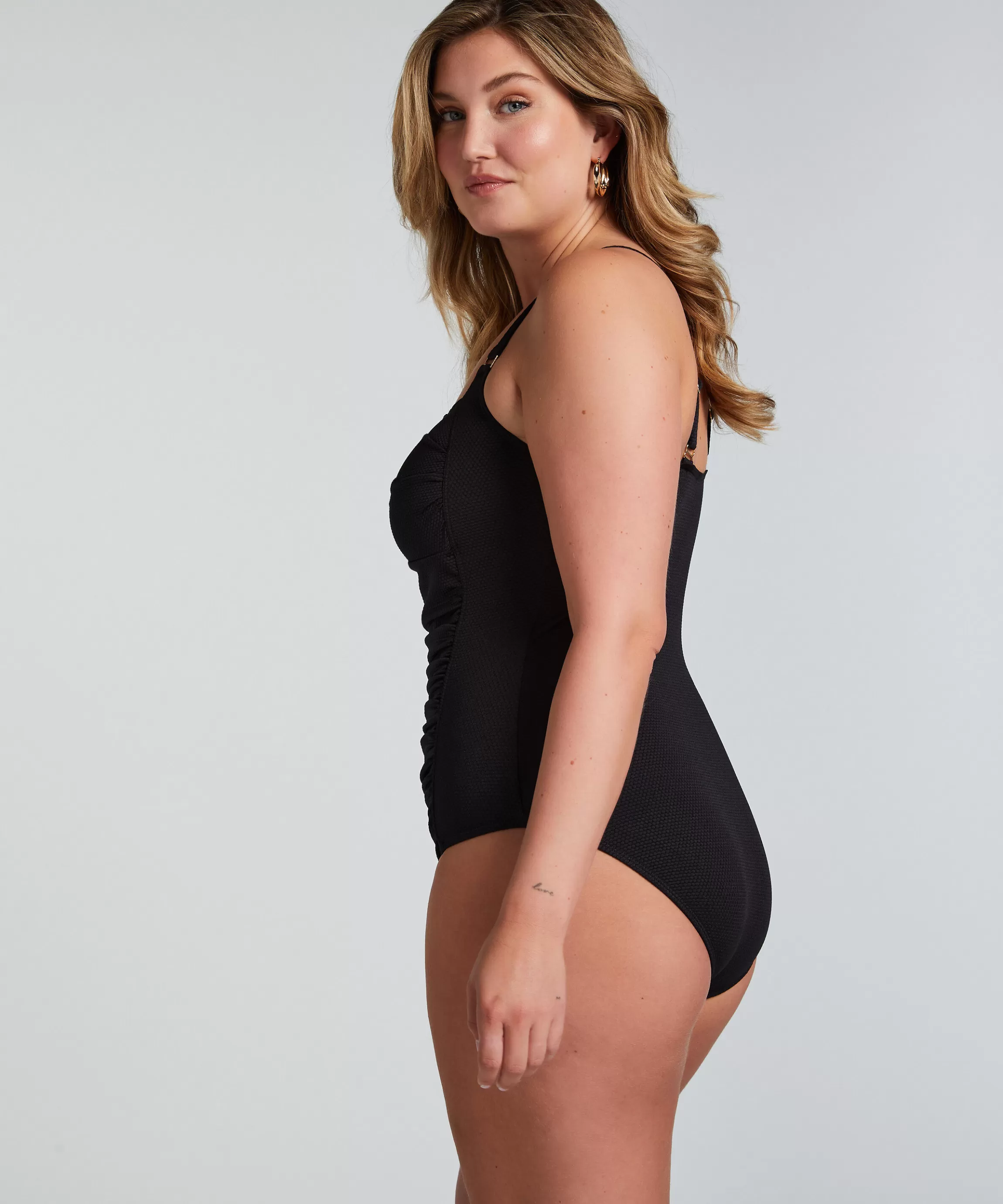 Hunkemöller Badpakken*Badpak Scallop Zwart