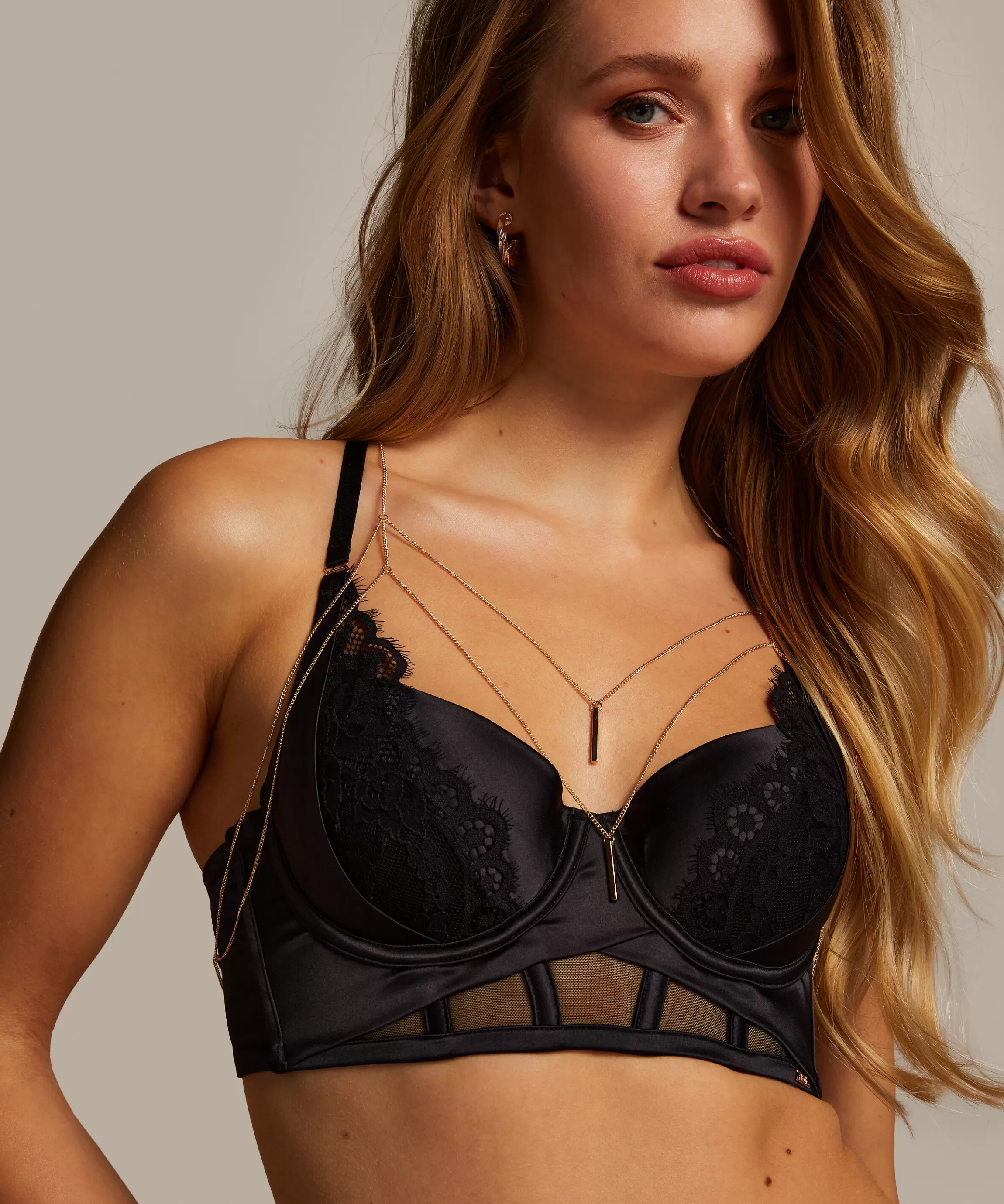 Hunkemöller Strandaccessoires*Body Chain Harnas Geel