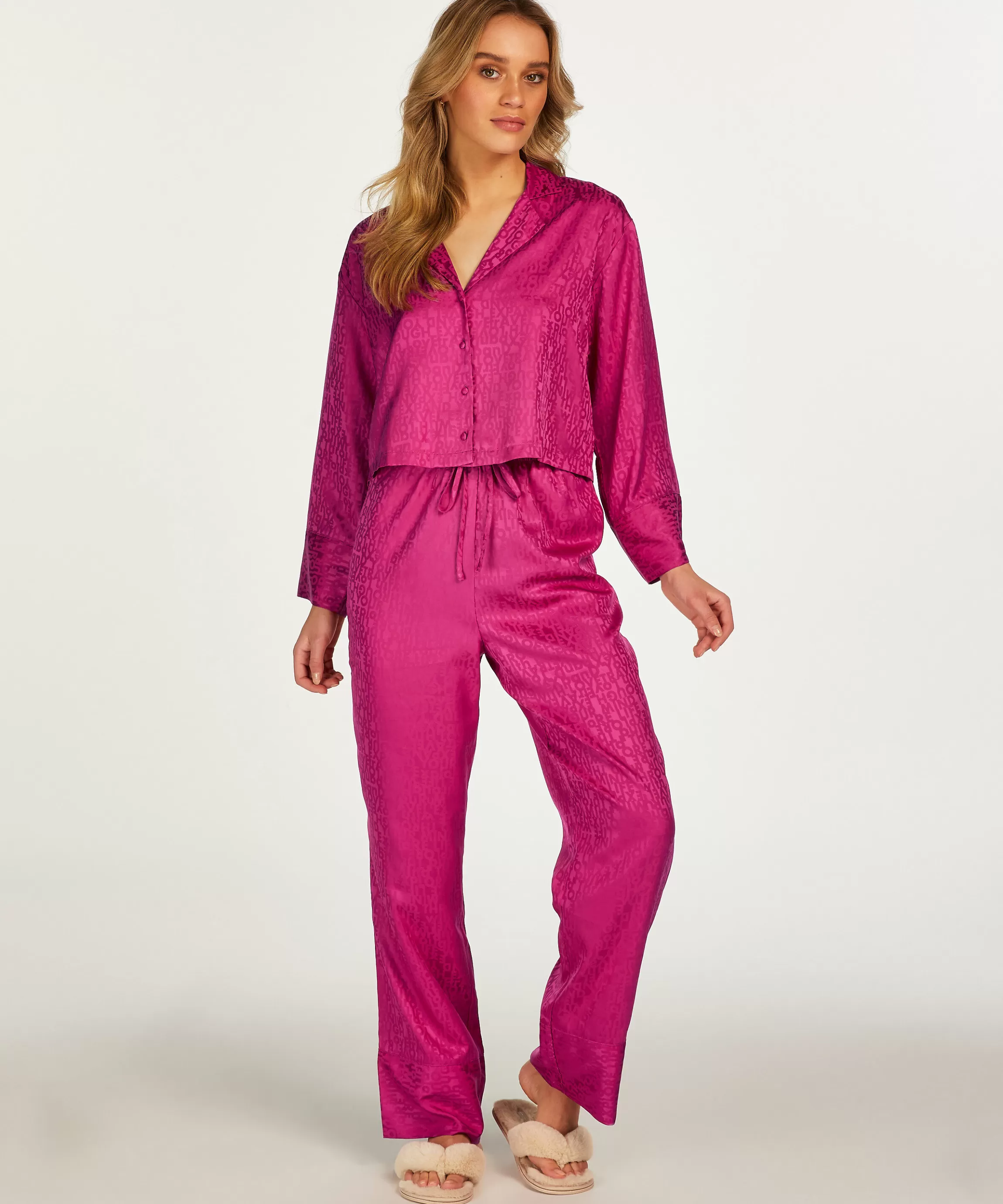 Hunkemöller Pyjama'S*Broek Satijn Roze