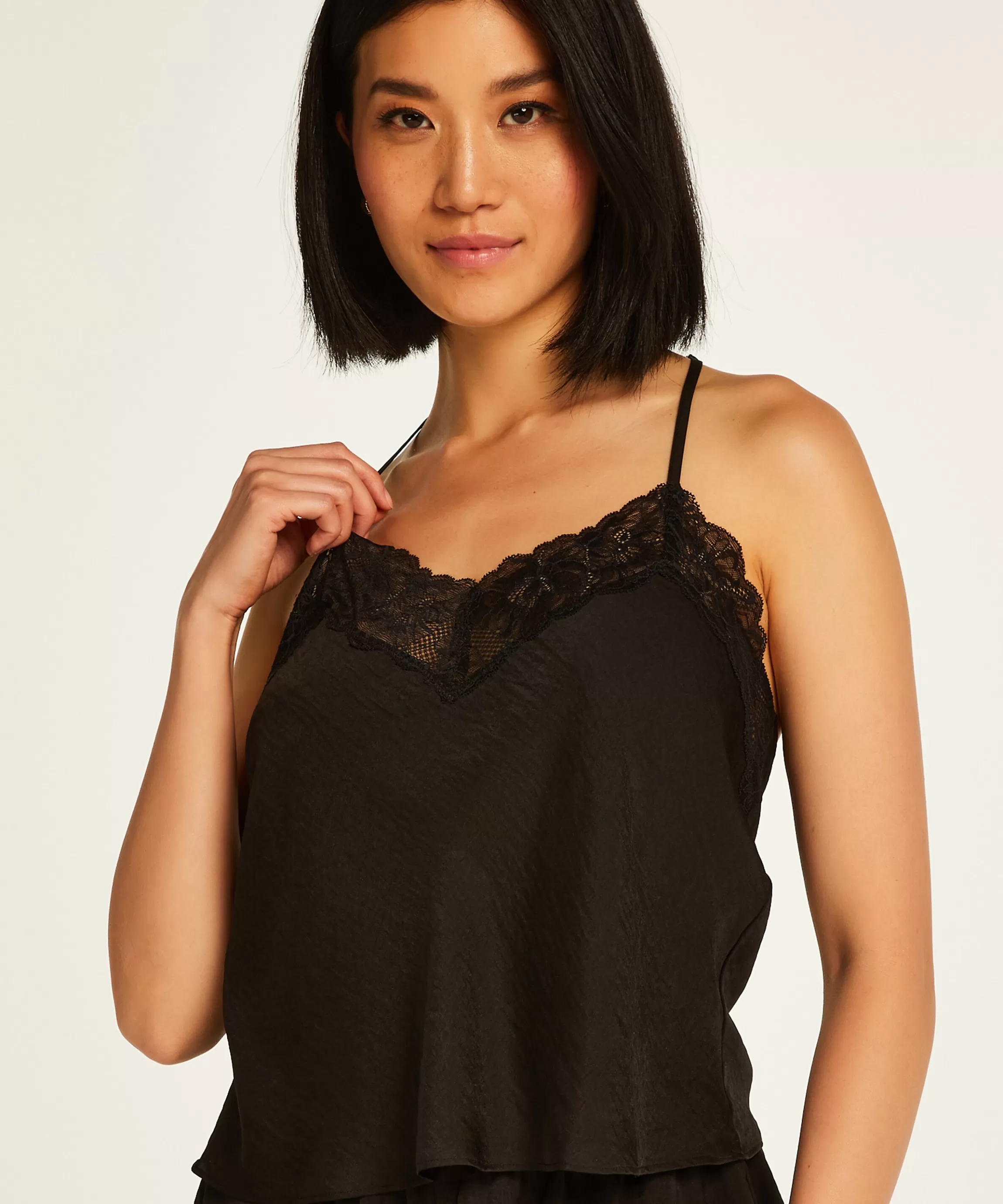 Hunkemöller Pyjama'S*Cami Top Satin Zwart