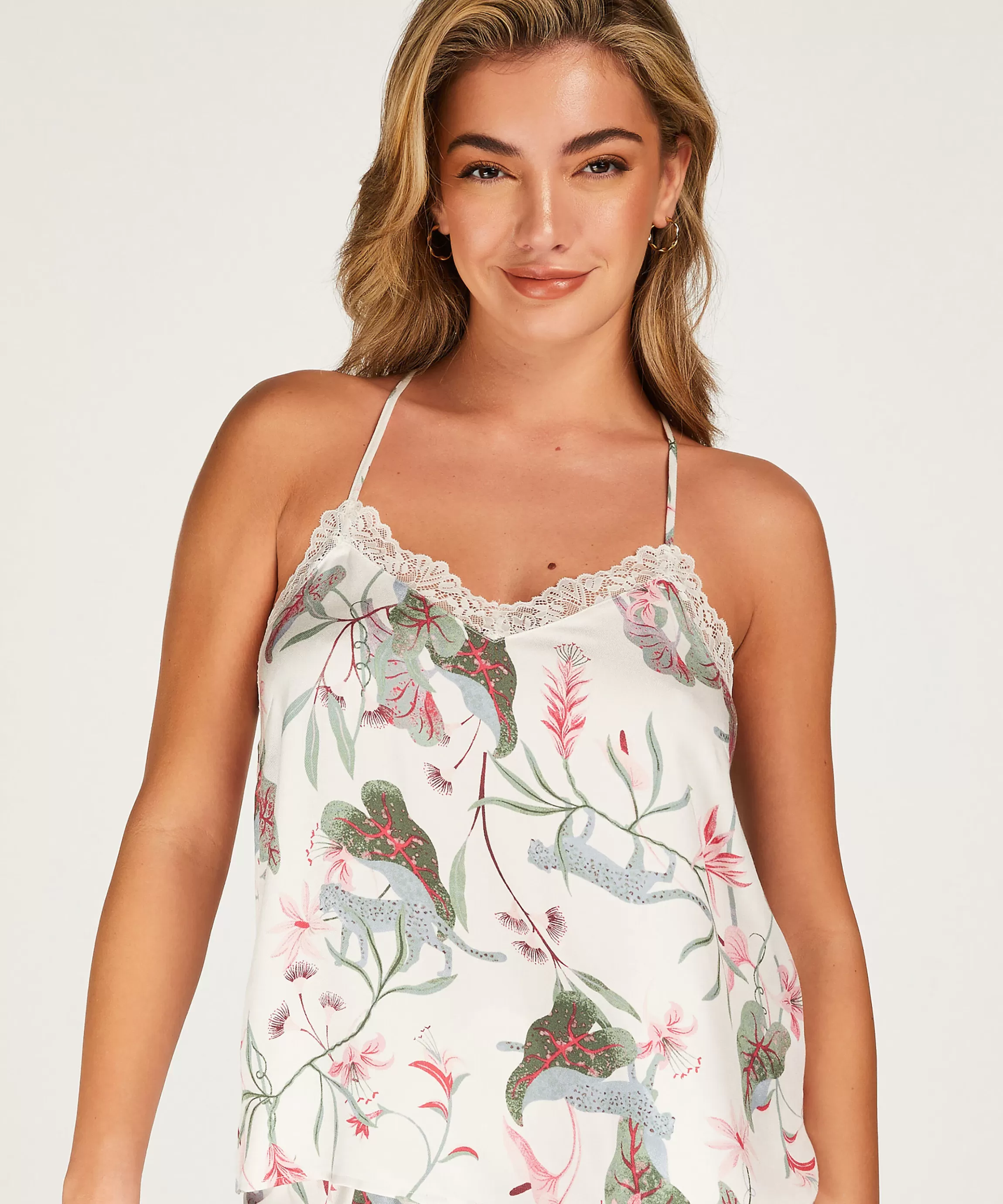Hunkemöller Pyjama'S*Cami Top Woven Lace Wit