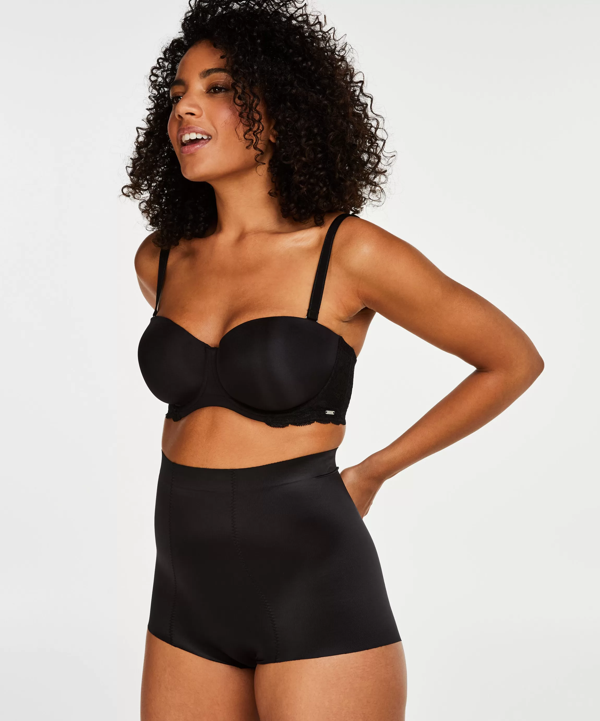 Hunkemöller Shapewear*Corrigerende Hoge Tailleslip Zwart