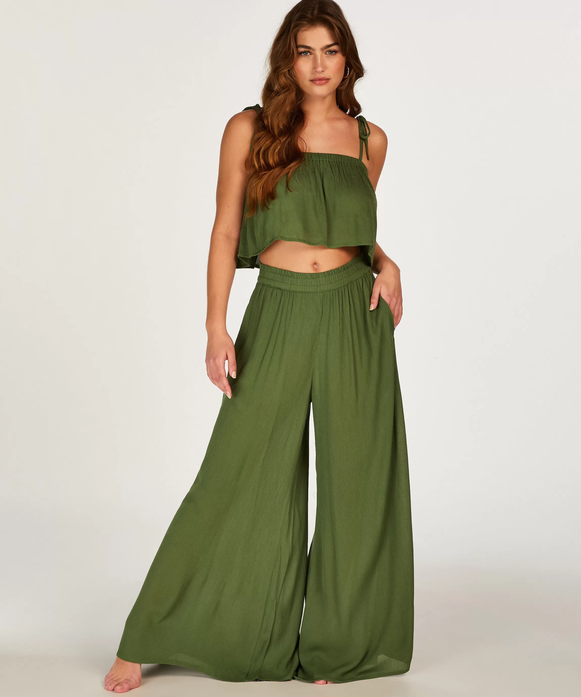 Hunkemöller Strandkleding*Crop Top Corfu Groen