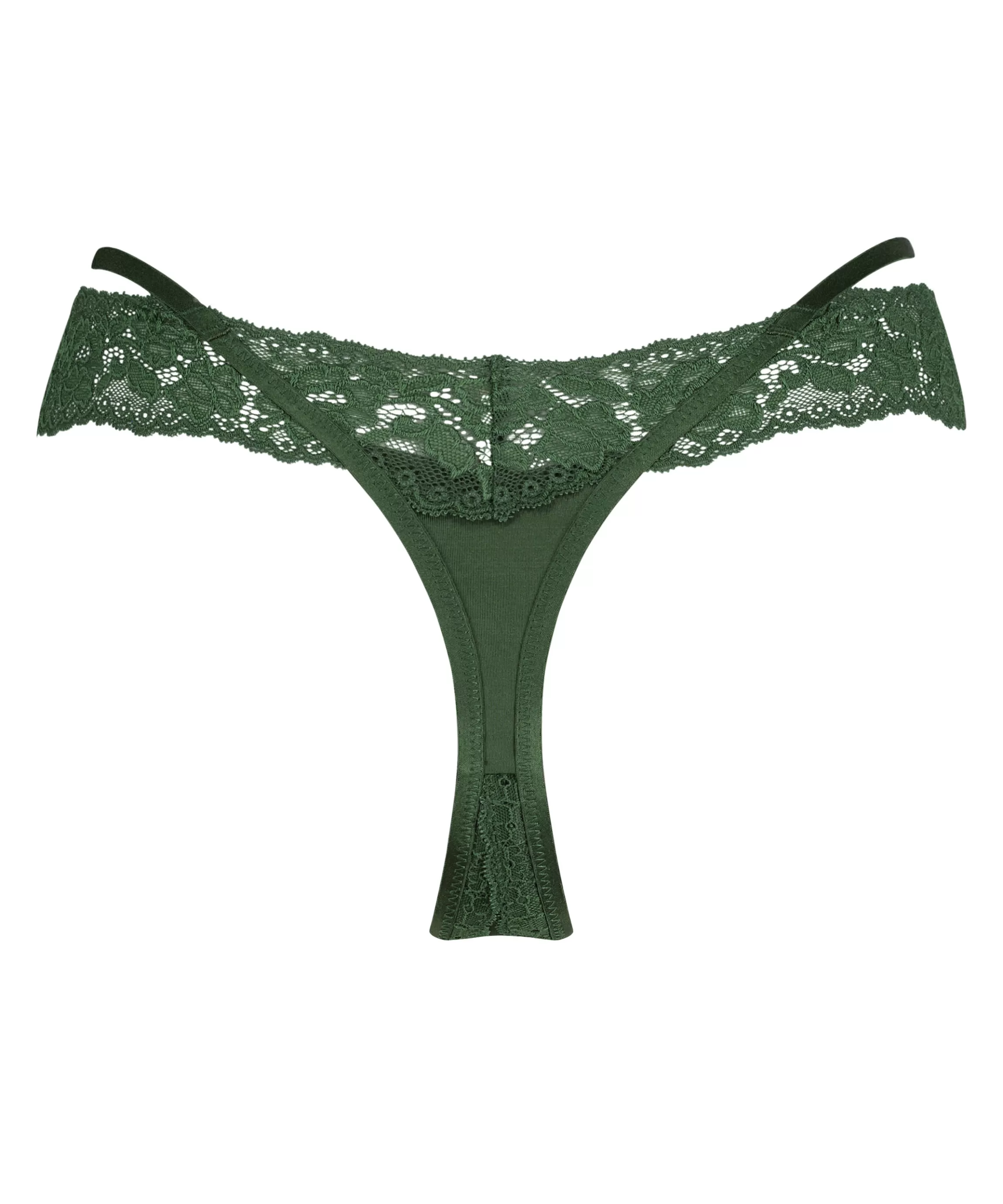 Hunkemöller Strings & Boxerstrings*Extra Lage V-String Elliena Groen