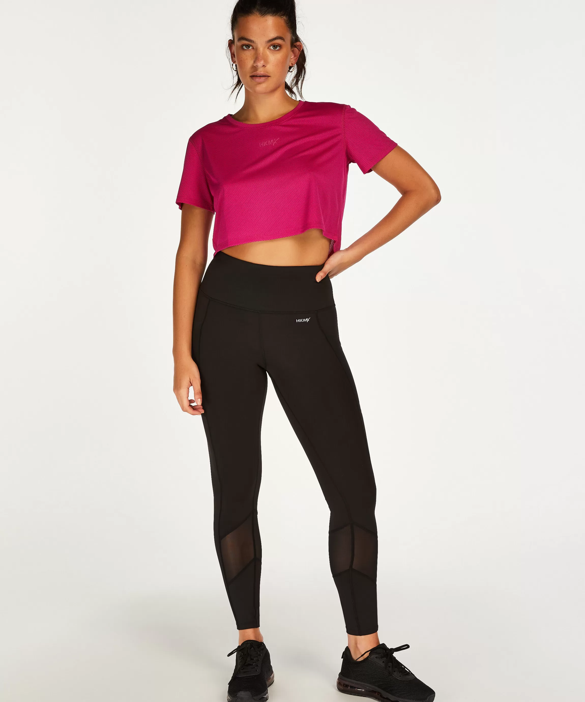 Hunkemöller Sport Tops*Hkmx Crop Top Mesh Roze