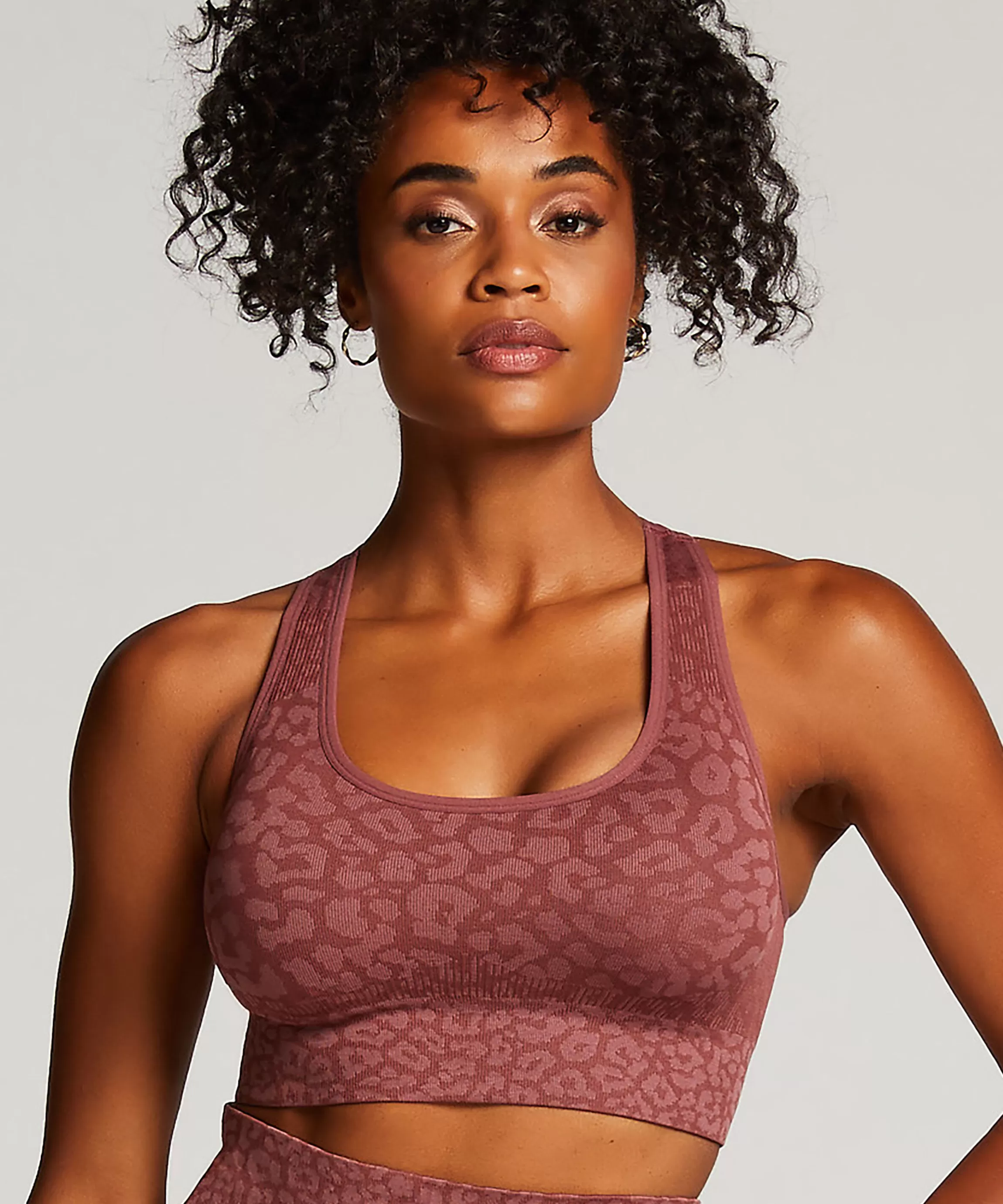 Hunkemöller Voorgevormde Bh'S*Hkmx Naadloze Sport Bh Level 2 Roze