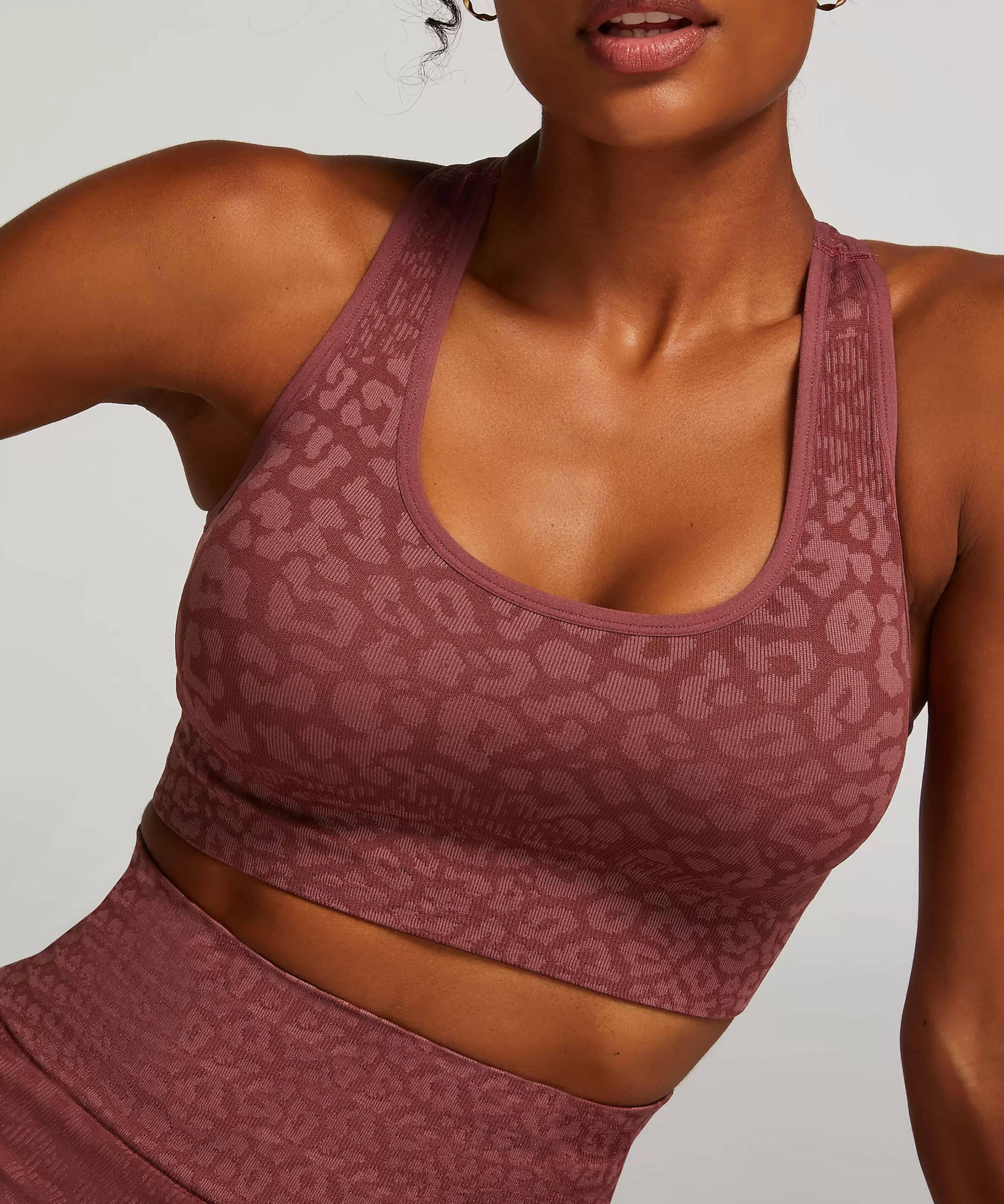 Hunkemöller Voorgevormde Bh'S*Hkmx Naadloze Sport Bh Level 2 Roze