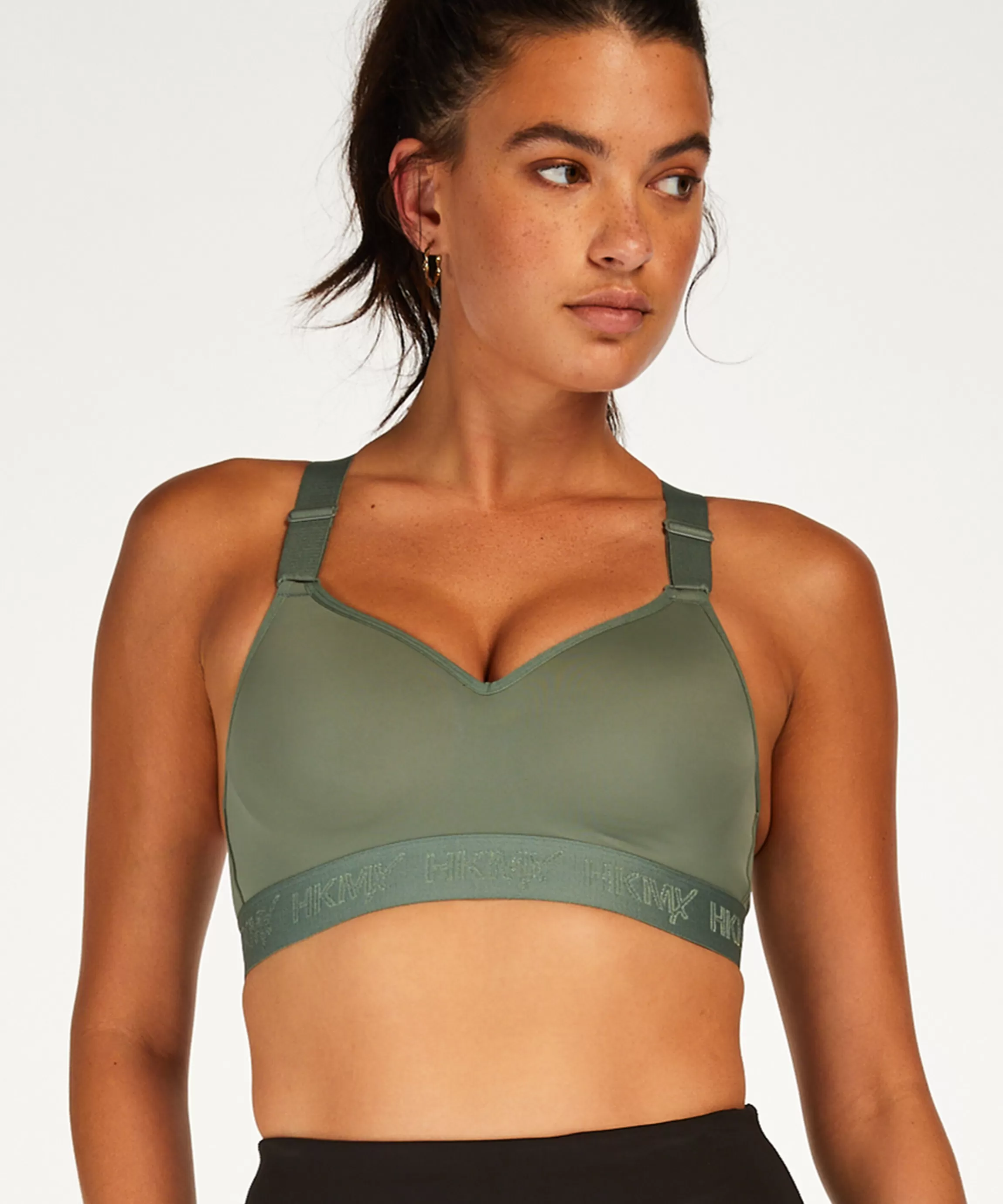 Hunkemöller Voorgevormde Bh'S*Hkmx Sport Bh The All Star Level 2 Groen