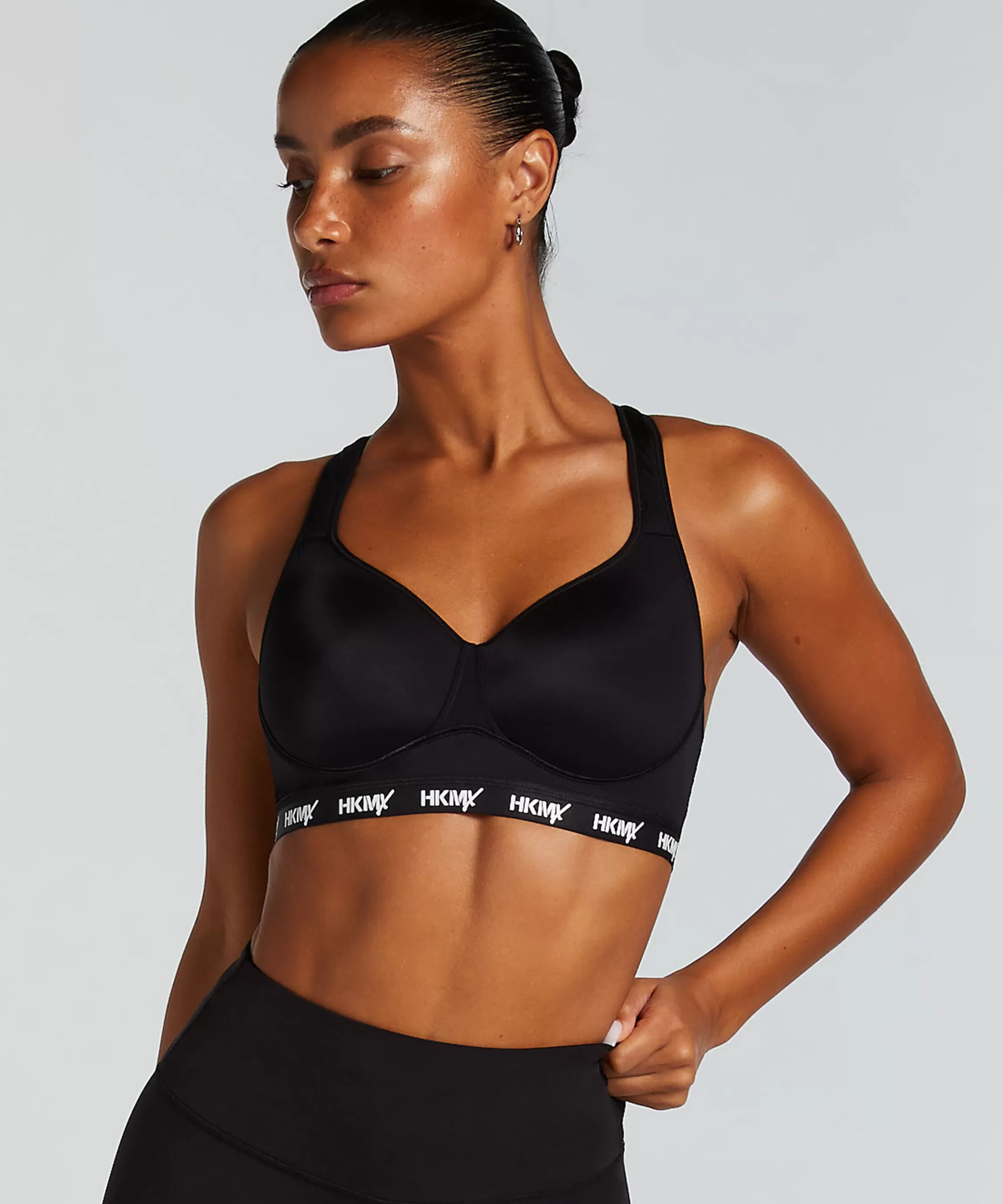 Hunkemöller Voorgevormde Bh'S*Hkmx Sport Bh The All Star Level 2 Zwart