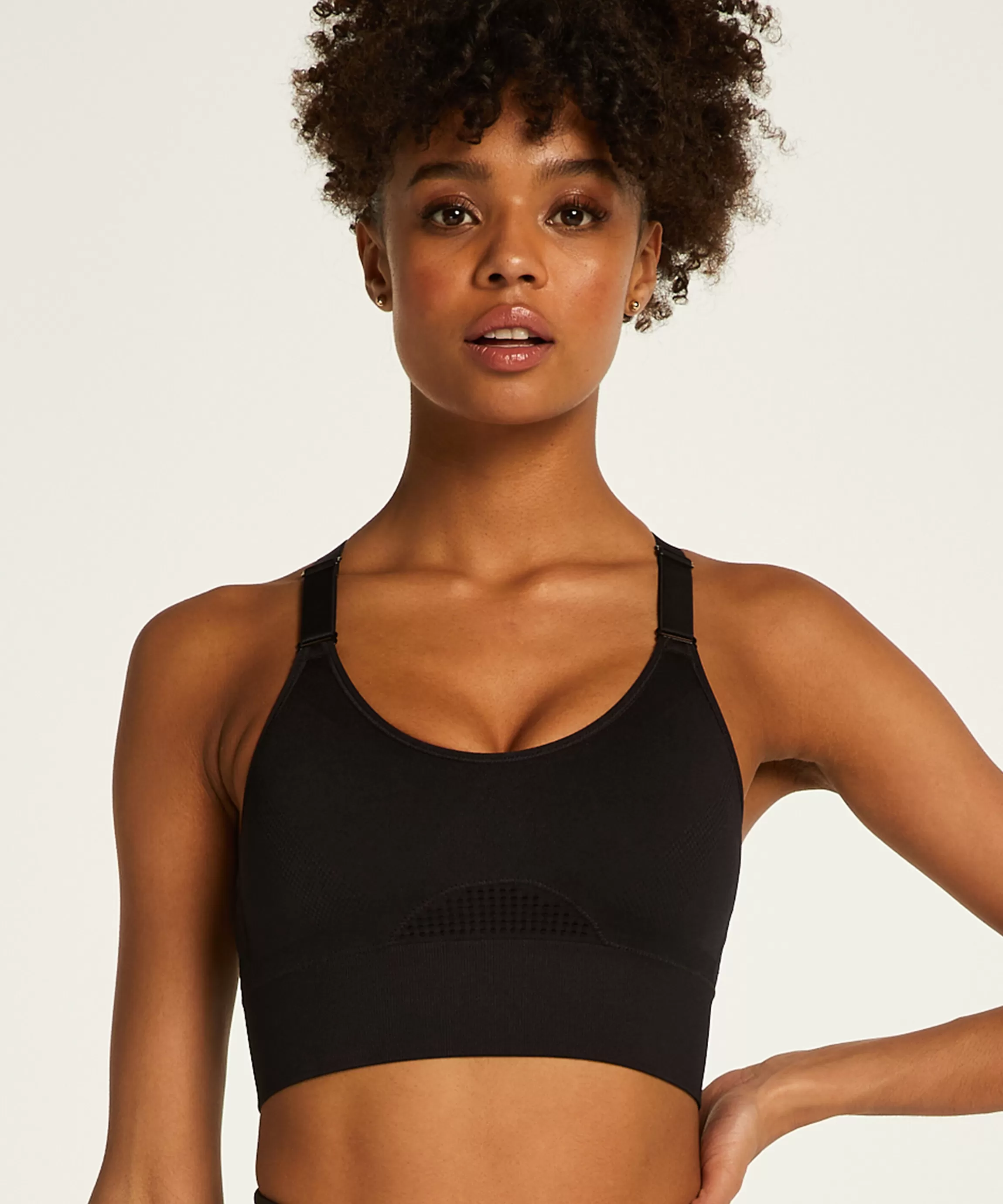 Hunkemöller Voorgevormde Bh'S*Hkmx Sport Bh The Comfort Level 1 Zwart