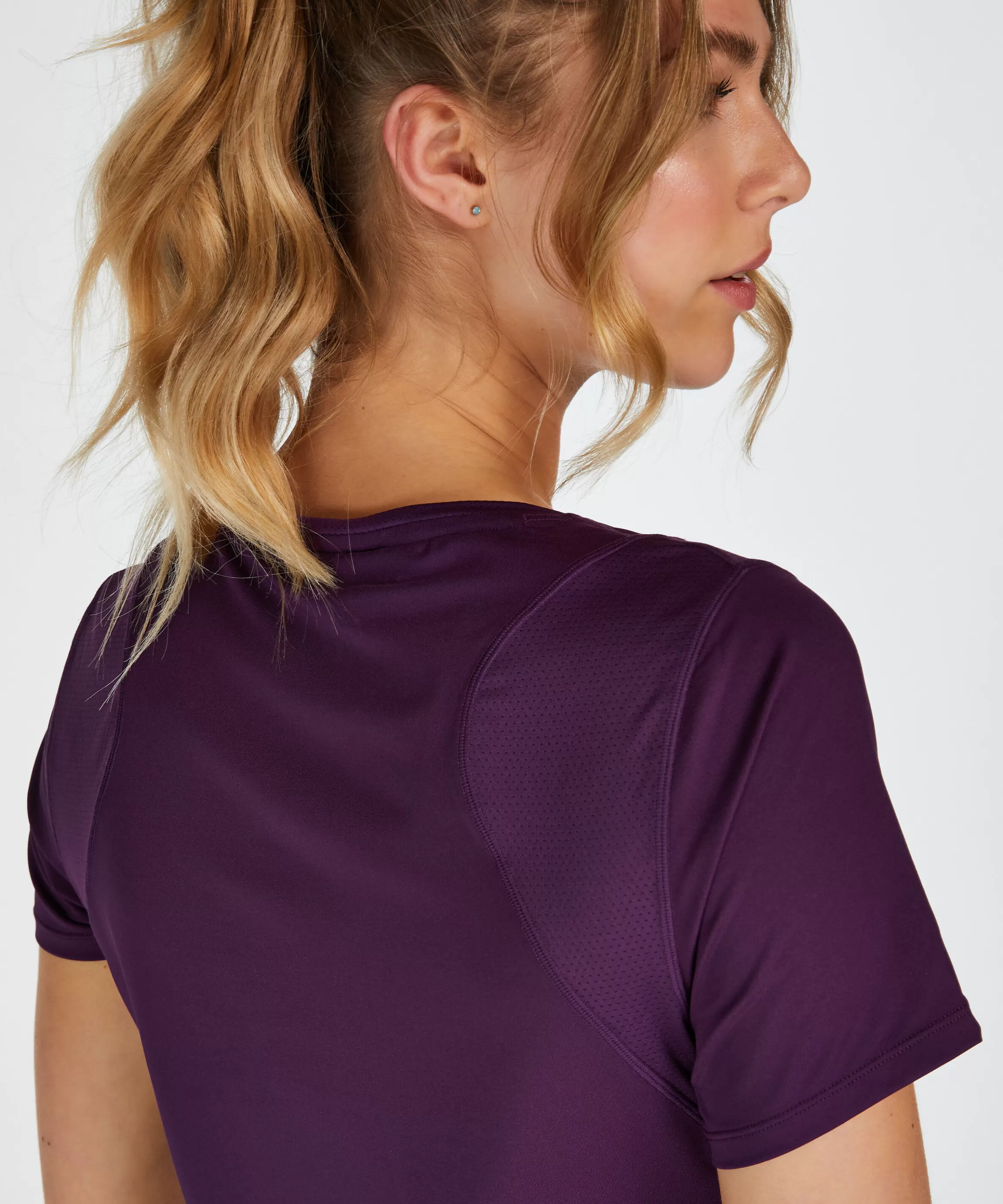 Hunkemöller Sport Tops*Hkmx Sport Slim Fit Tee Paars