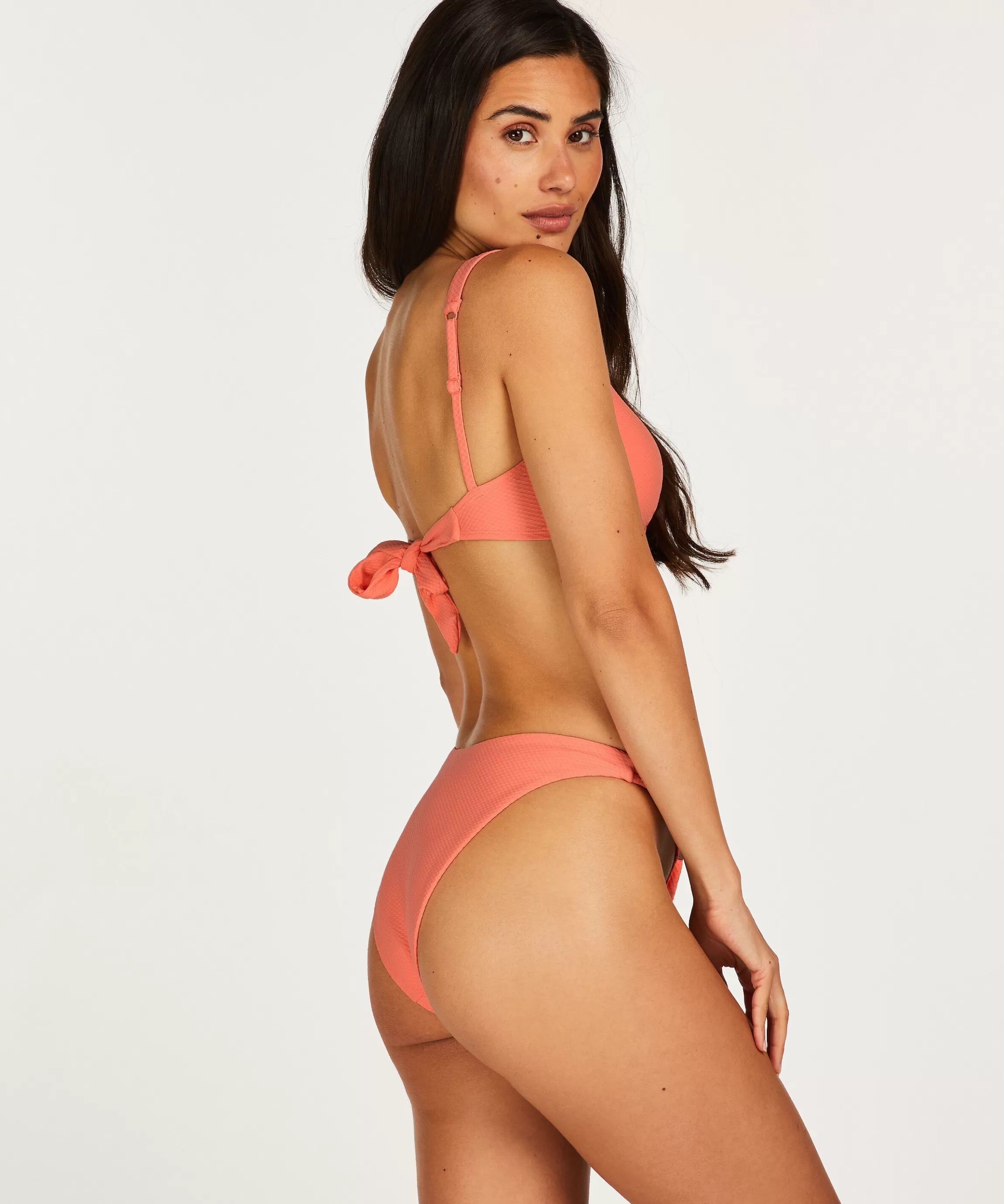 Hunkemöller Bikini'S*Hoog Uitgesneden Bikinibroekje Peachy Oranje