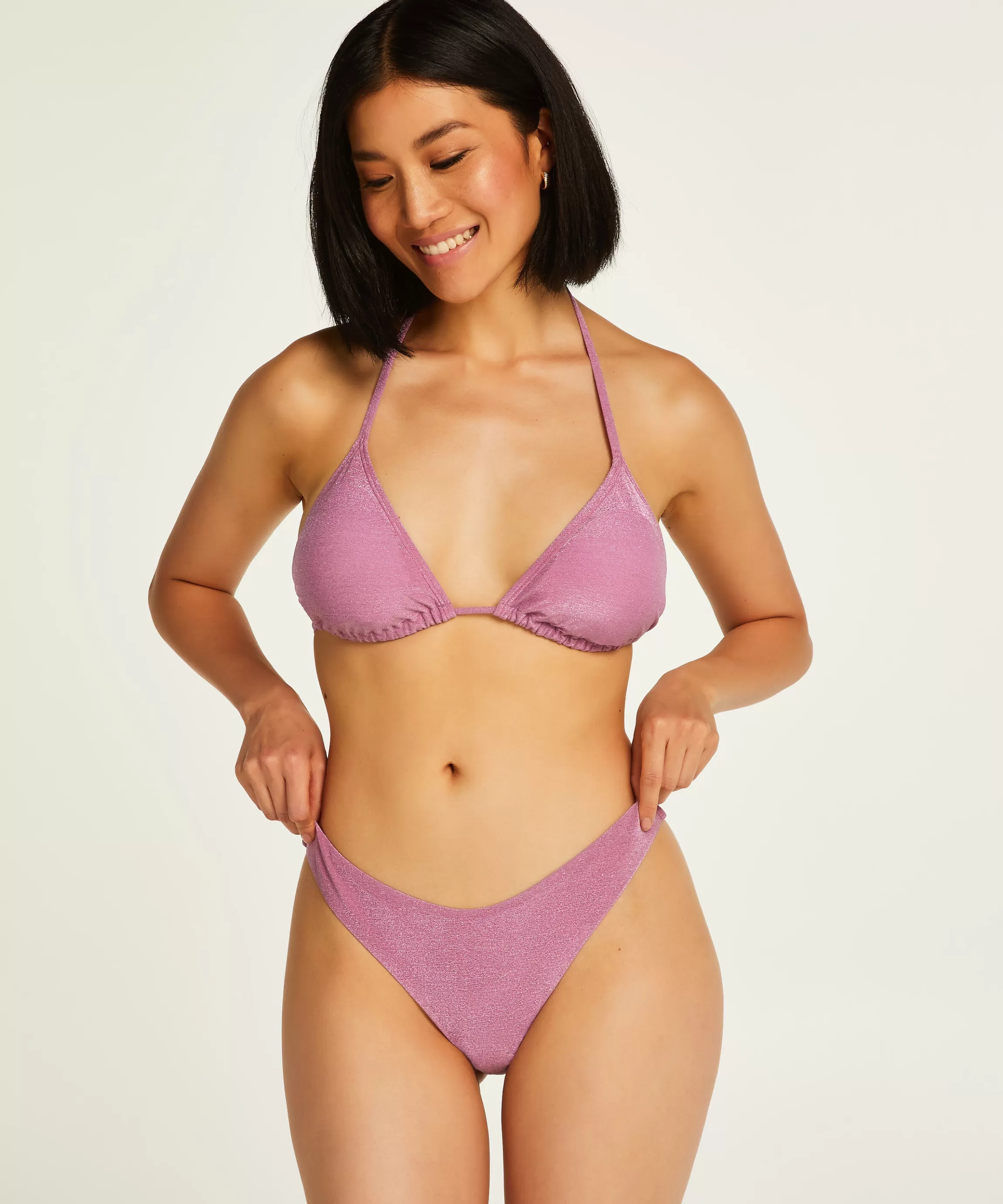 Hunkemöller Bikini'S*Hoog Uitgesneden Bikinibroekje Tasmania Paars
