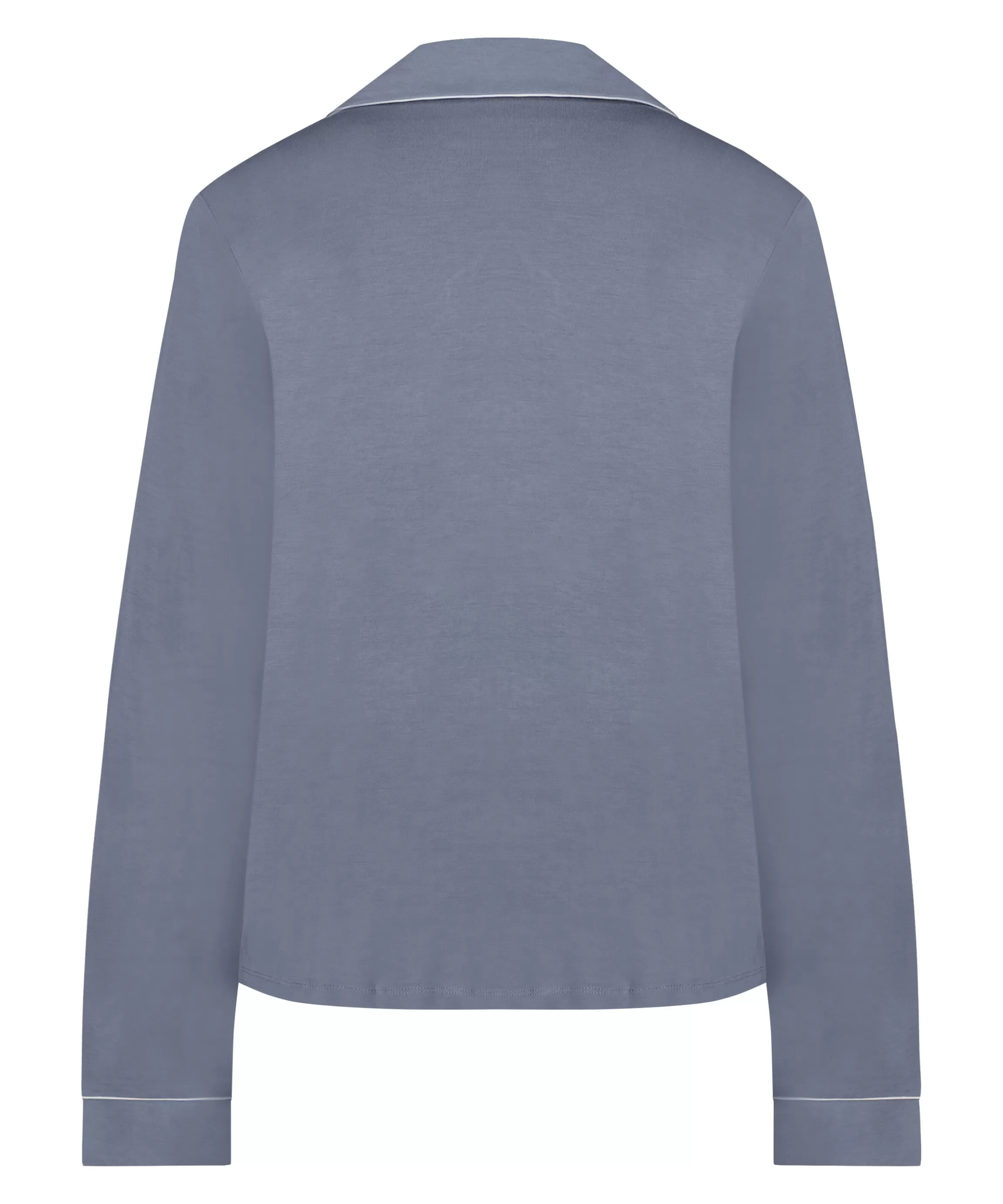 Hunkemöller Pyjamatops*Jacket Jersey Essential Blauw