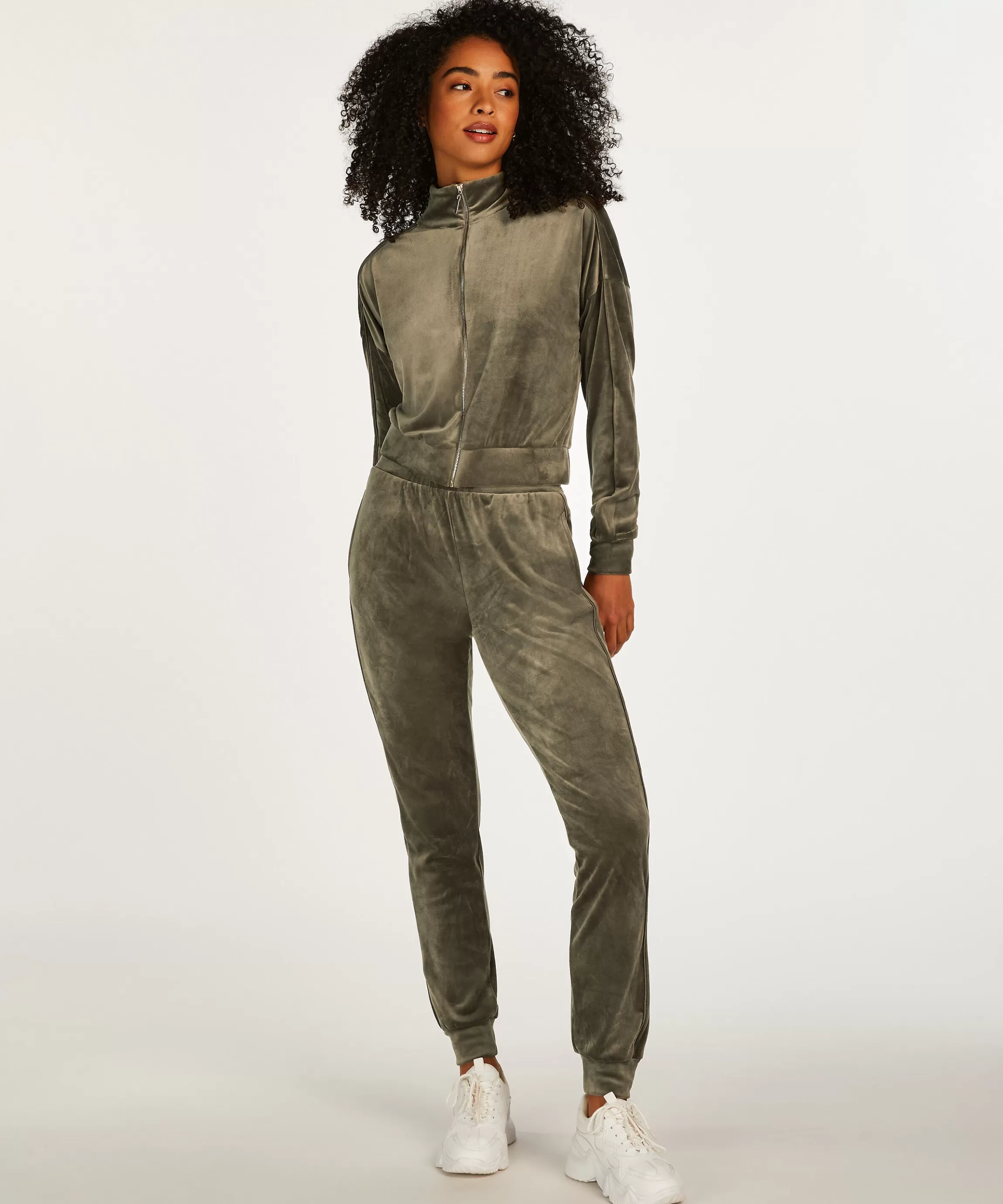 Hunkemöller Pyjama'S*Joggingbroek Velours Groen