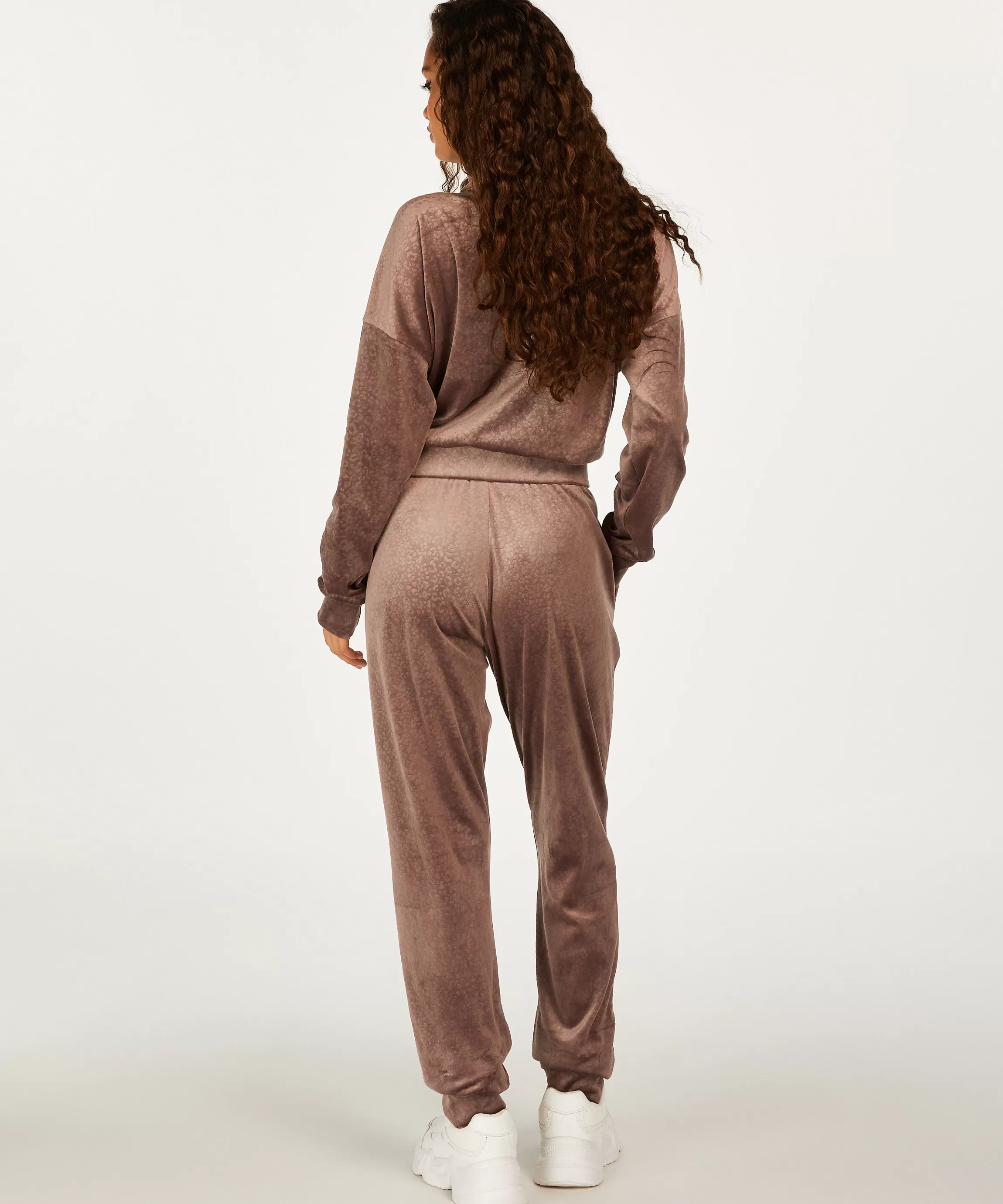 Hunkemöller Pyjama'S*Joggingbroek Velours Bruin