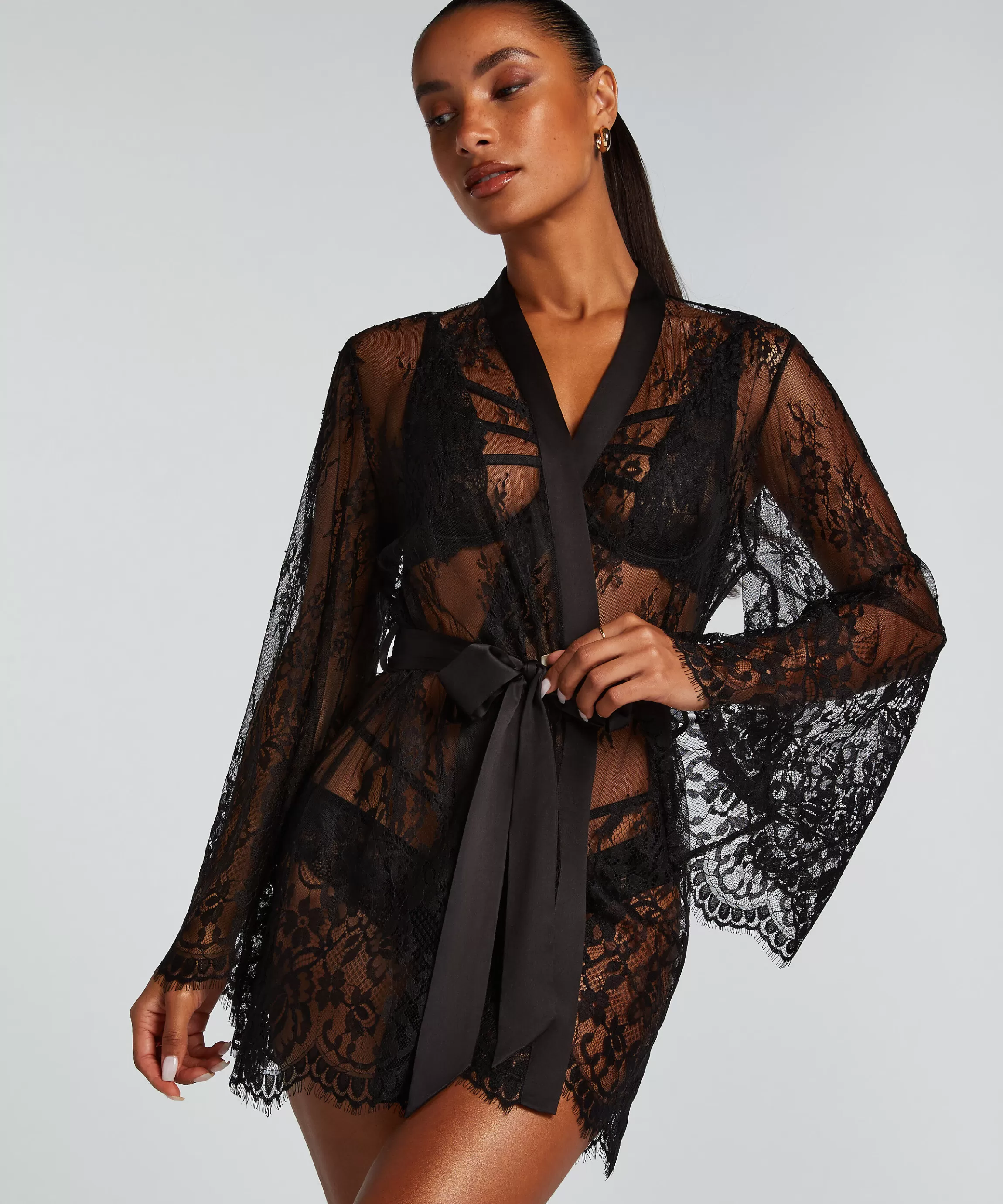 Hunkemöller Sexy Nachtmode*Kimono Lace Isabelle Zwart