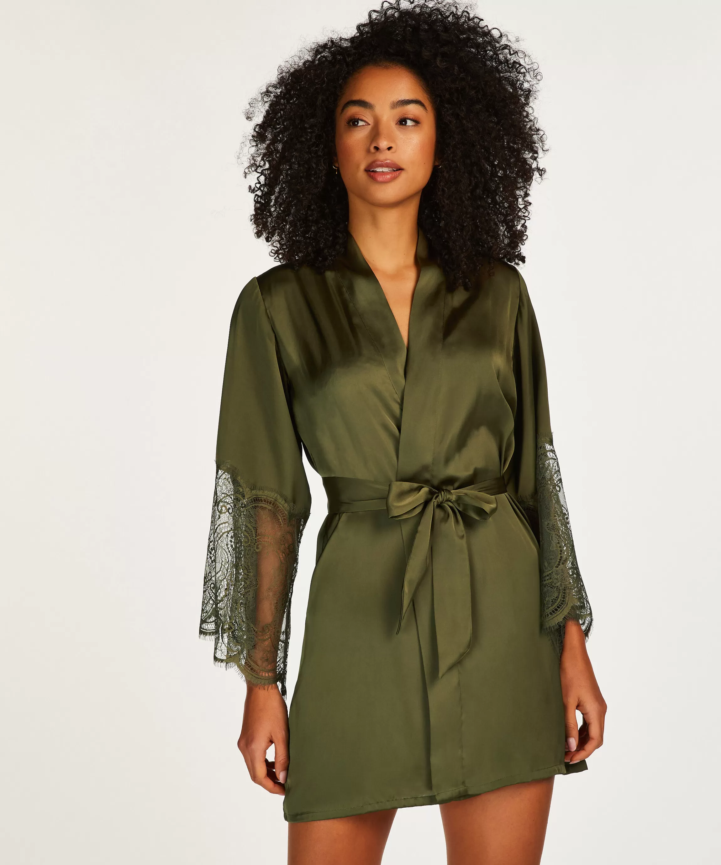 Hunkemöller Kimono'S*Kimono Satin Groen