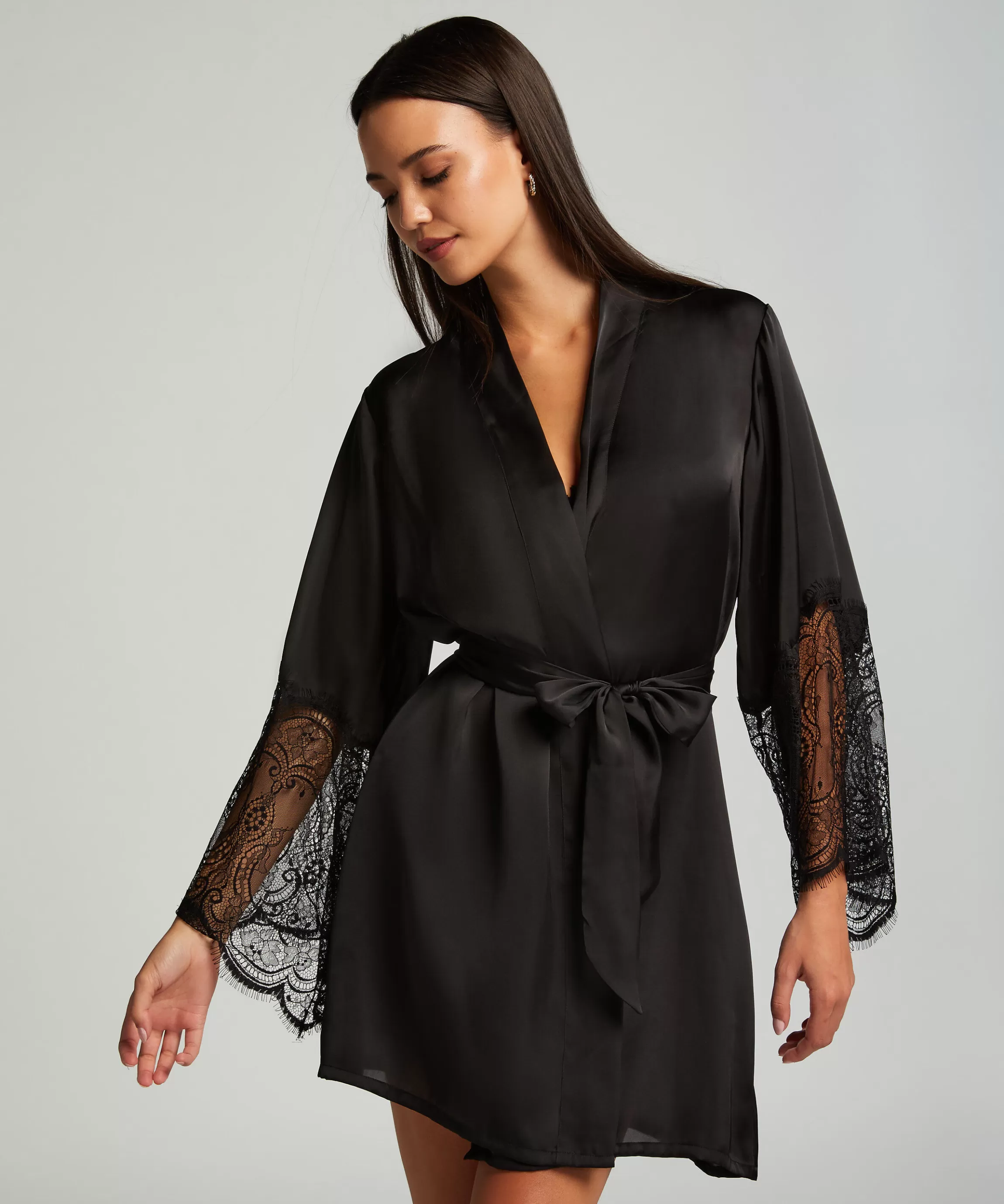 Hunkemöller Kimono'S*Kimono Satin Zwart