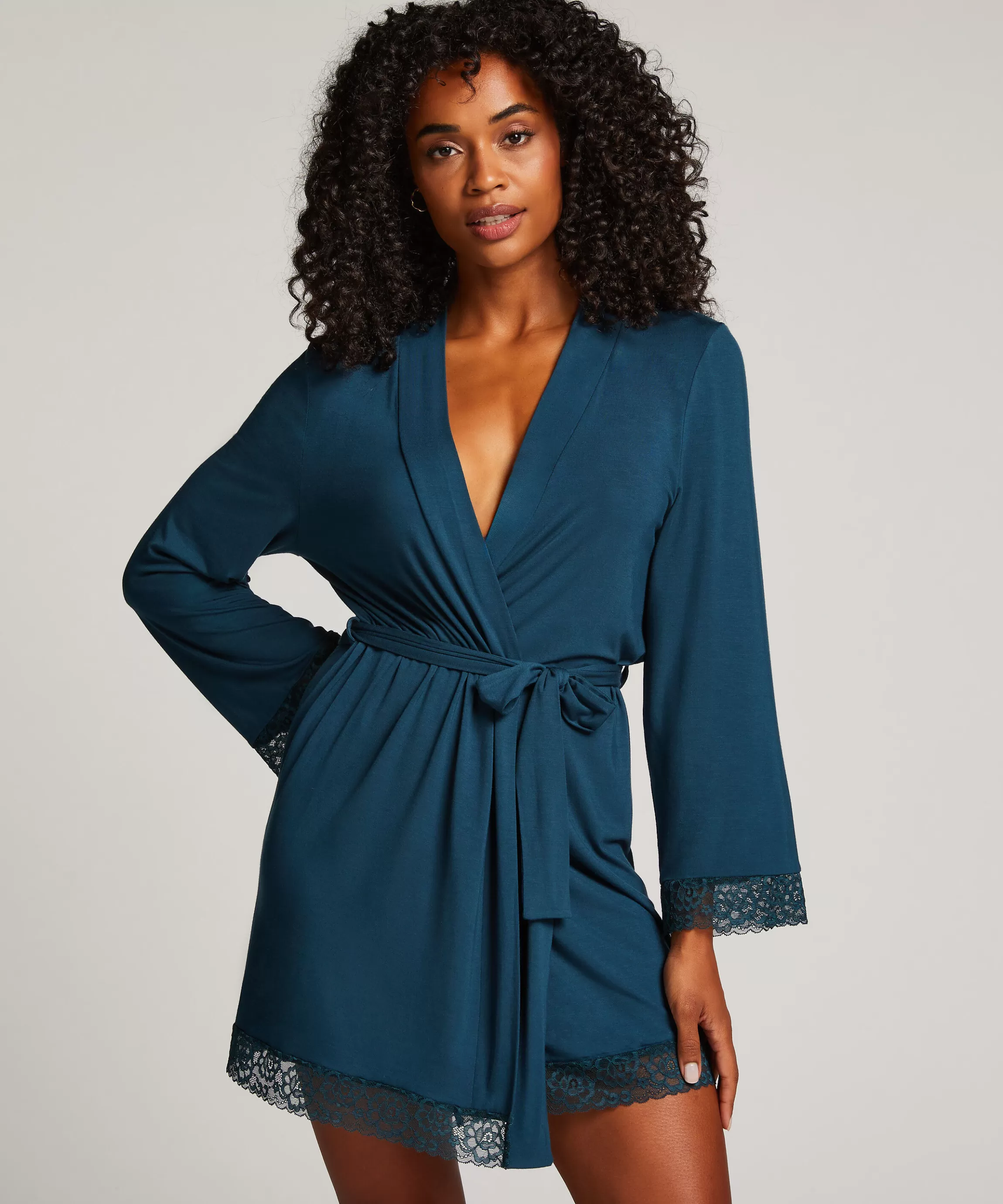 Hunkemöller Badjassen*Korte Badjas Blauw