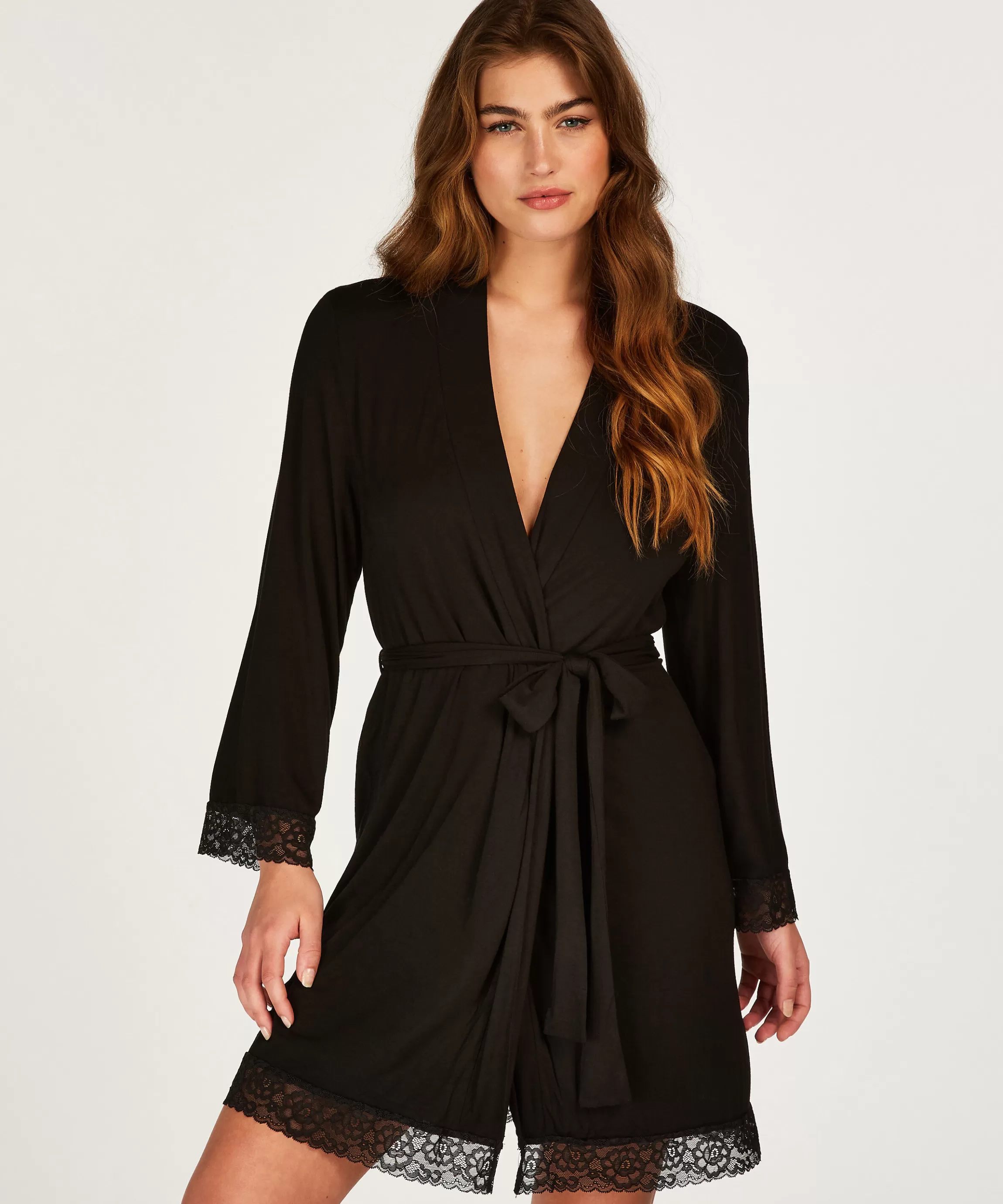 Hunkemöller Badjassen*Korte Badjas Zwart