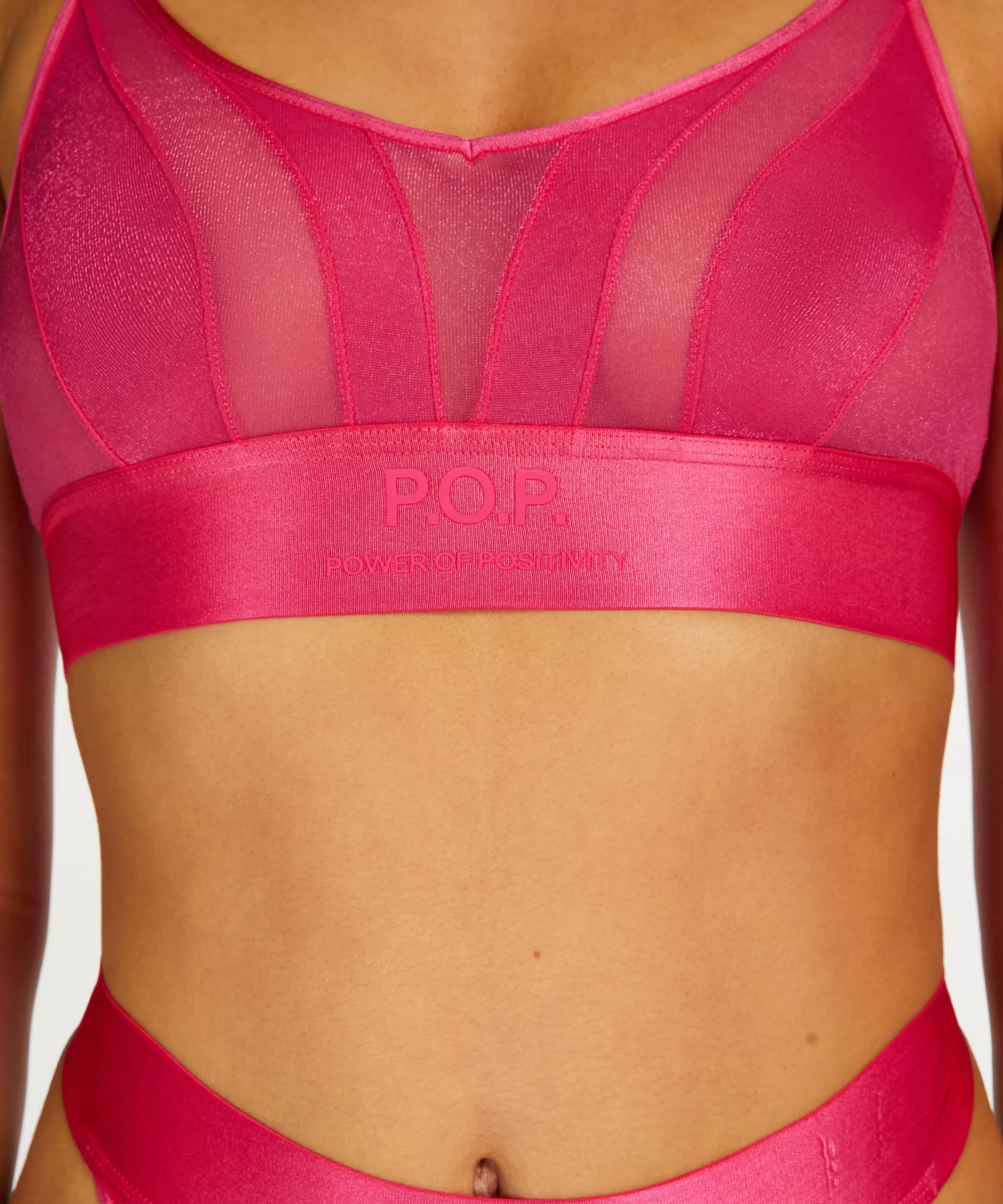 Hunkemöller Bh'S Zonder Beugel*Mesh Bralette Glossy Roze