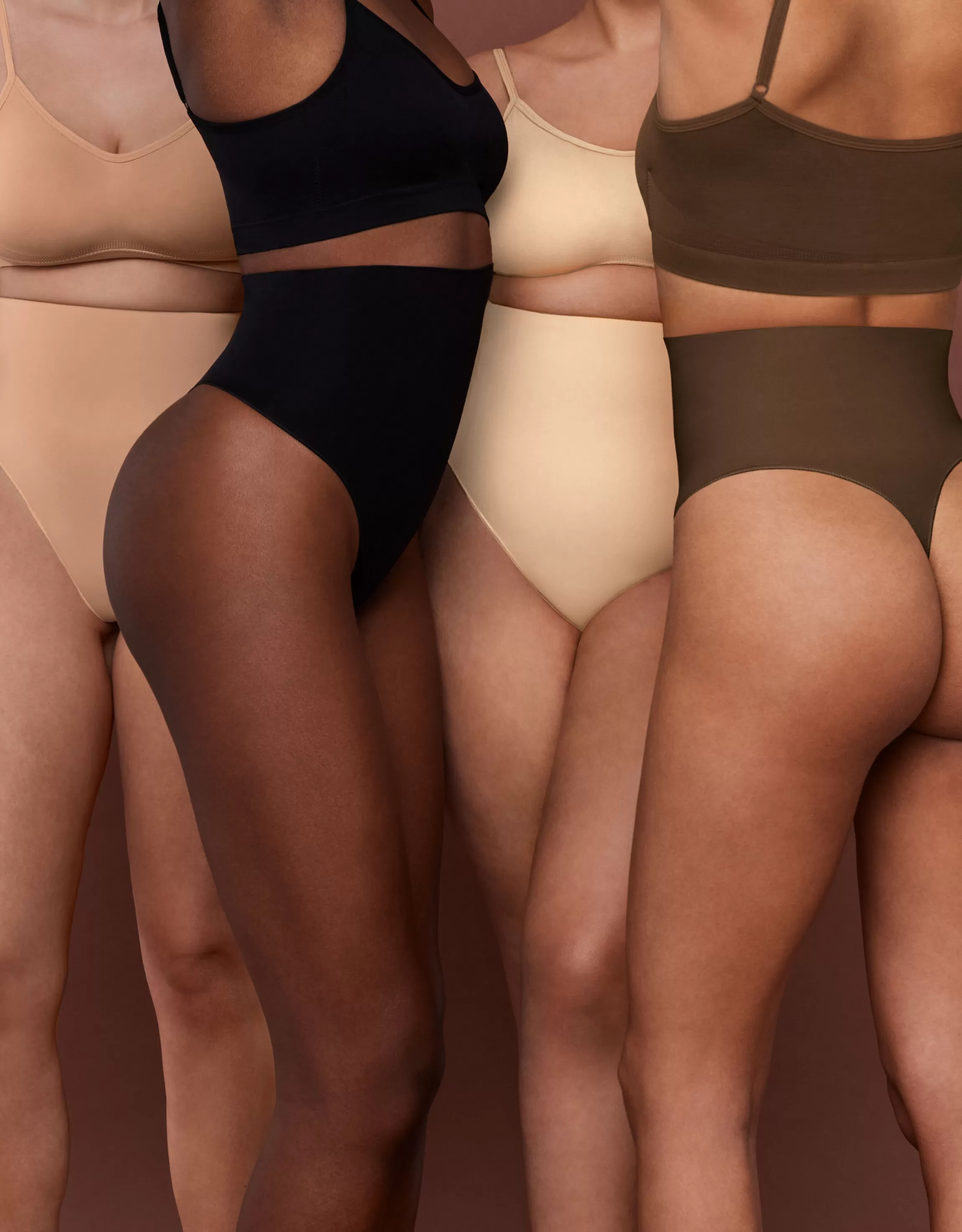 Hunkemöller Strings & Boxerstrings*Naadloze Corrigerend String Met Hoge Taille Beige