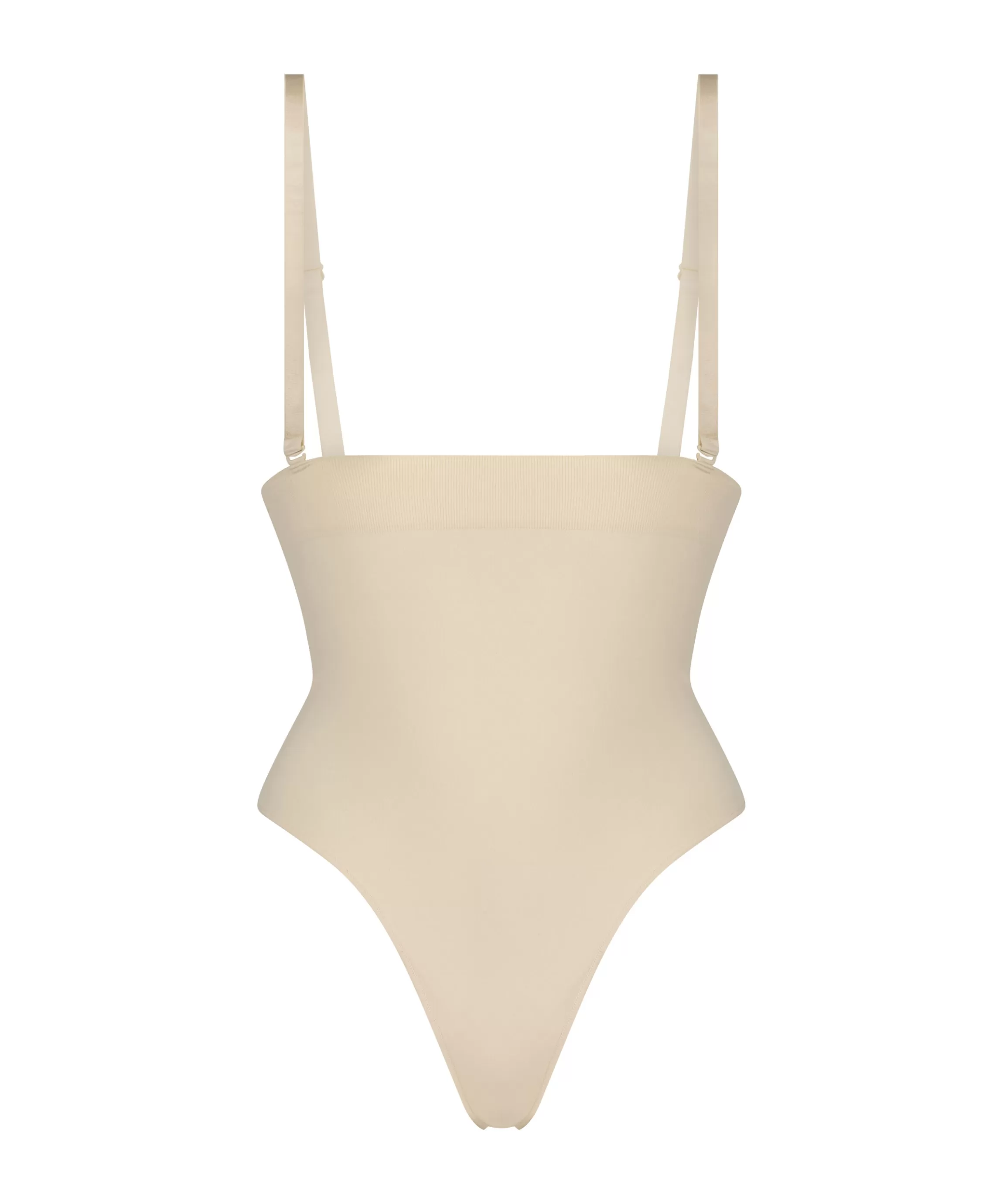 Hunkemöller Strings & Boxerstrings*Naadloze Corrigerend String Met Hoge Taille Beige