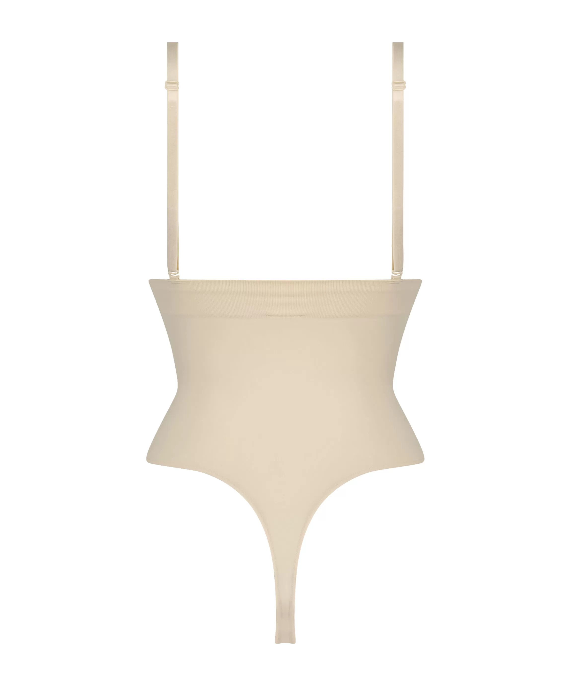 Hunkemöller Strings & Boxerstrings*Naadloze Corrigerend String Met Hoge Taille Beige