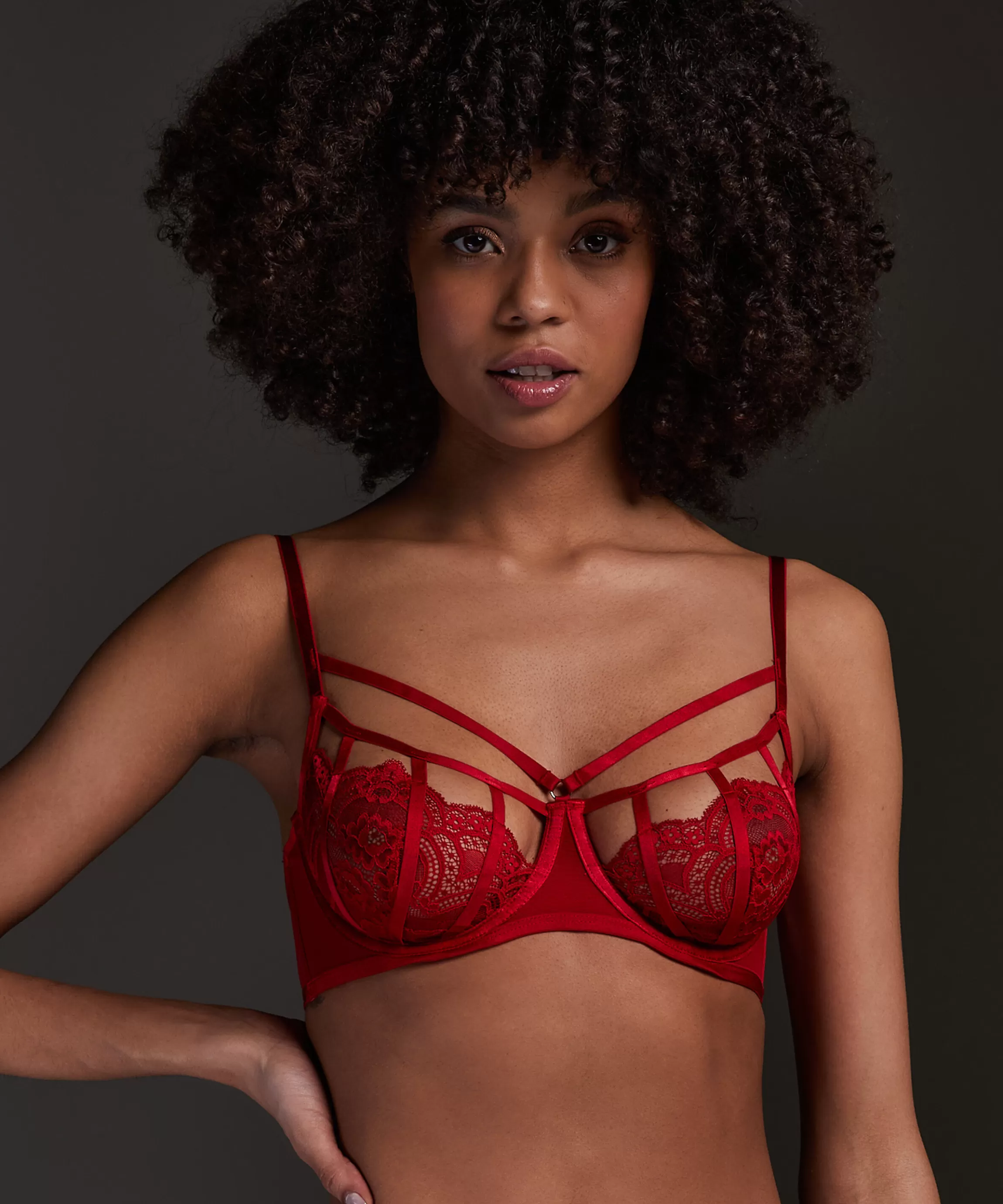 Hunkemöller Niet Voorgevormde Bh'S*Niet-Voorgevormde Beugel Bh Amara Rood
