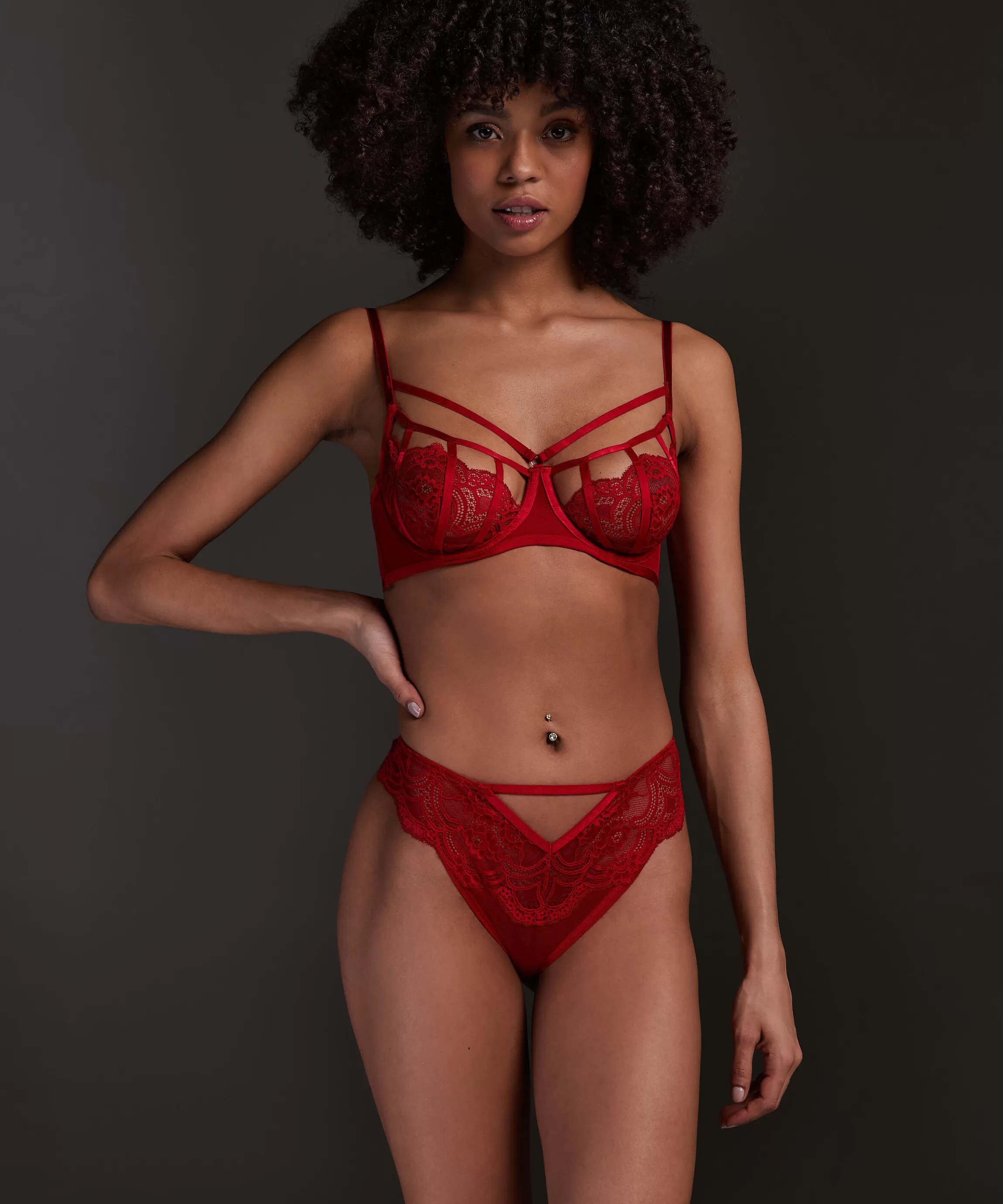 Hunkemöller Niet Voorgevormde Bh'S*Niet-Voorgevormde Beugel Bh Amara Rood