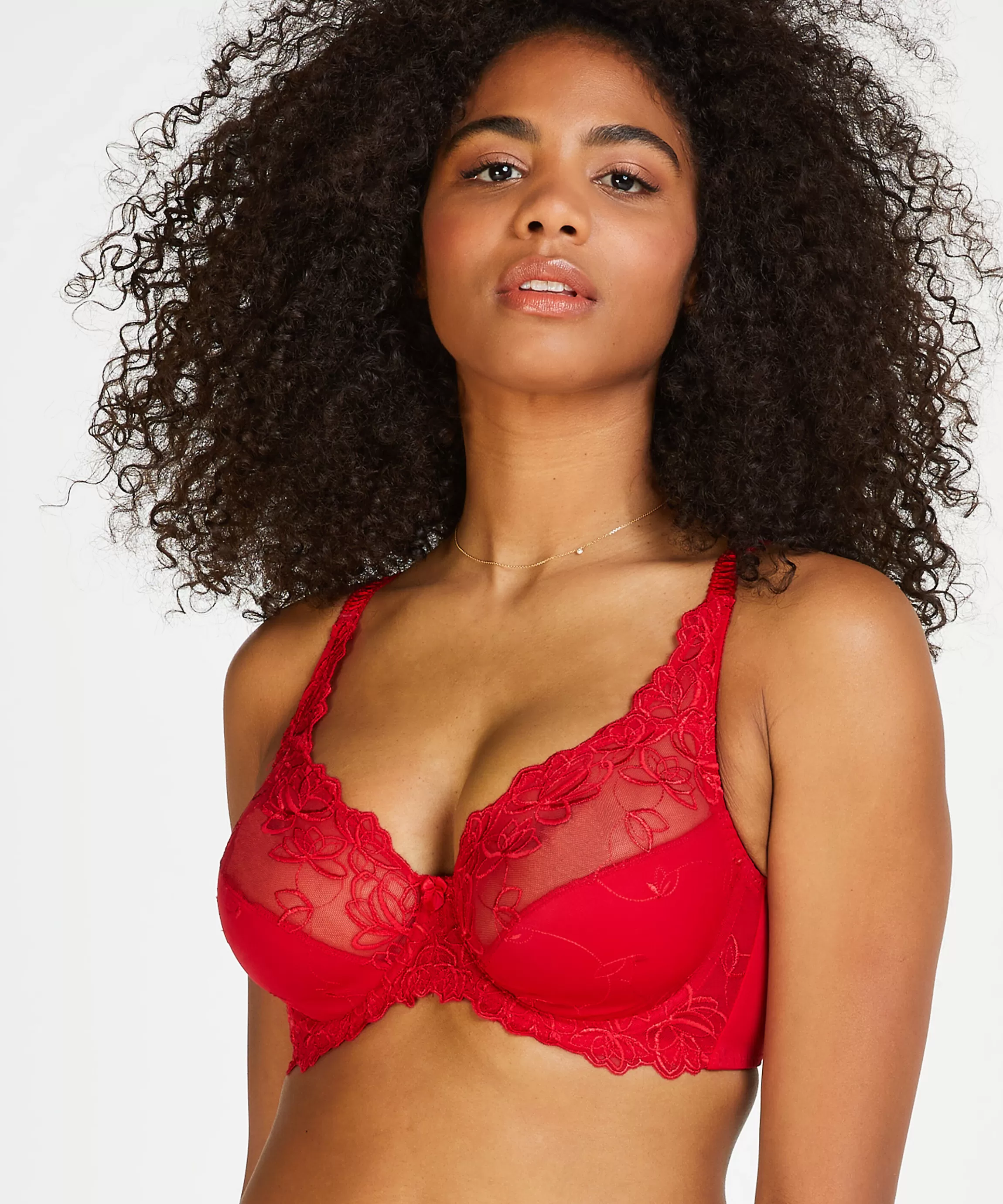 Hunkemöller Grote Maten Bh'S*Niet-Voorgevormde Beugel Bh Diva Rood