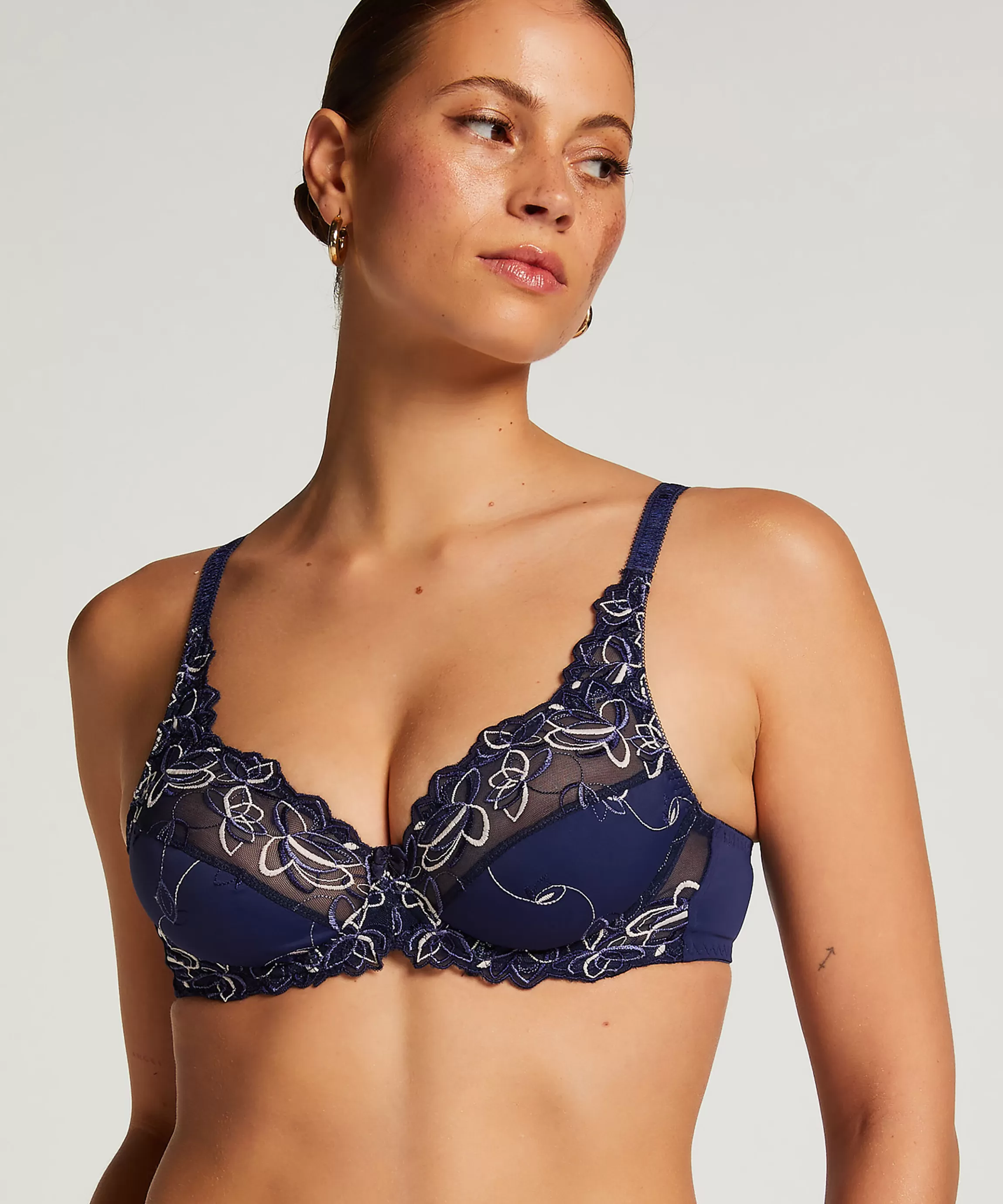 Hunkemöller Grote Maten Bh'S*Niet-Voorgevormde Beugel Bh Diva Blauw