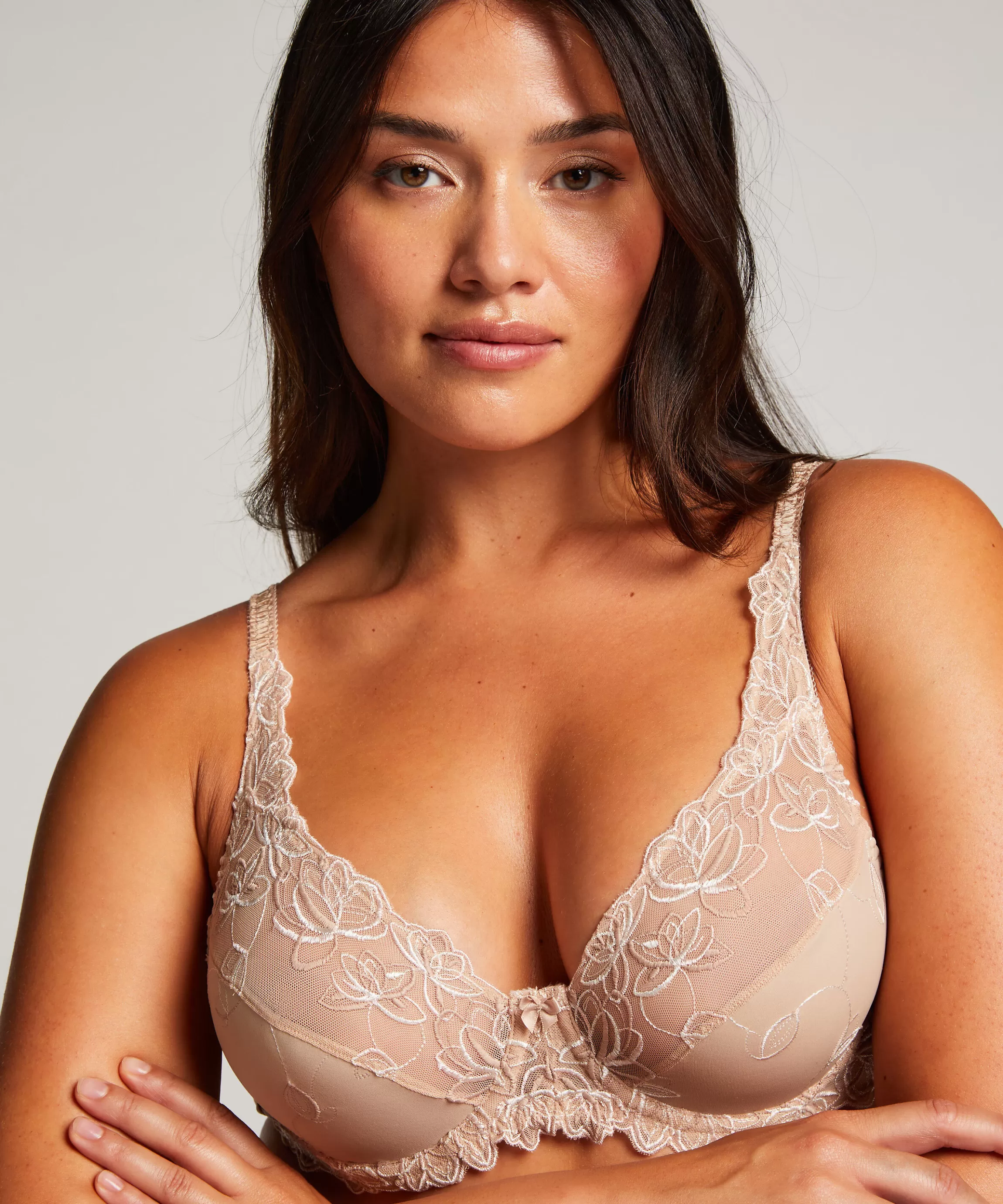 Hunkemöller Grote Maten Bh'S*Niet-Voorgevormde Beugel Bh Diva Beige