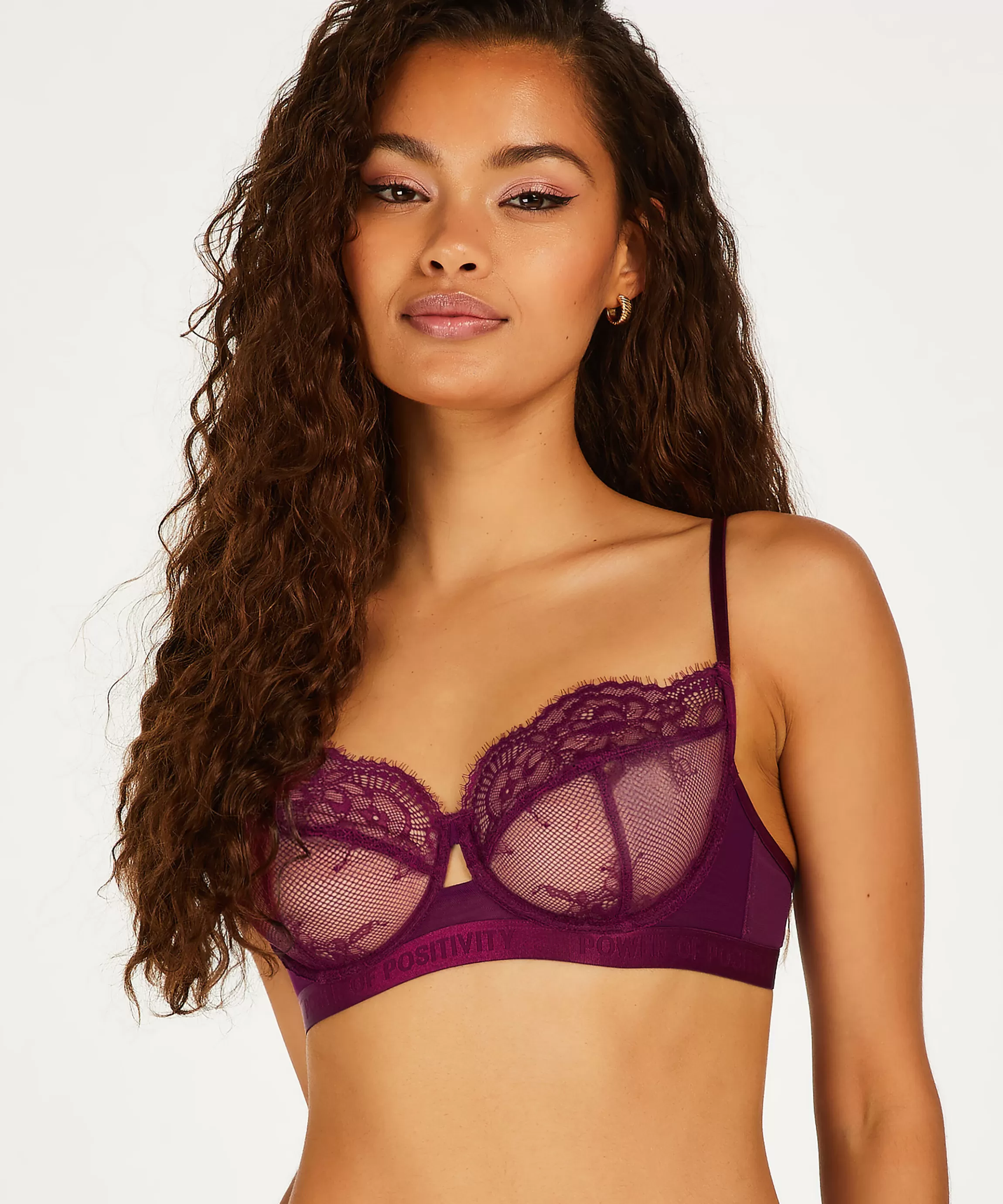Hunkemöller Grote Maten Bh'S*Niet-Voorgevormde Beugel Bh Honey Paars
