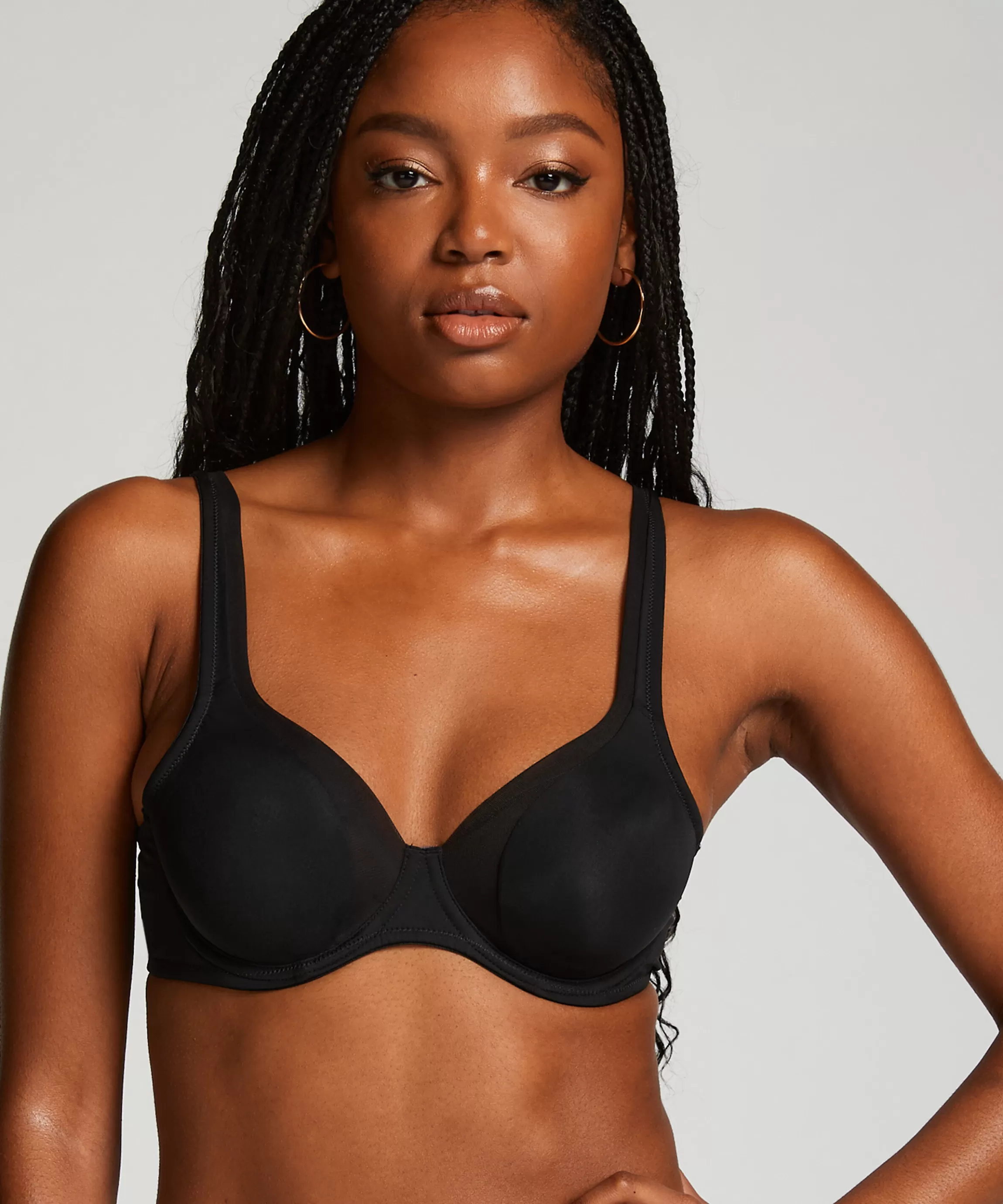 Hunkemöller Beugel Bh'S*Niet-Voorgevormde Beugel Bh Mesh Zwart