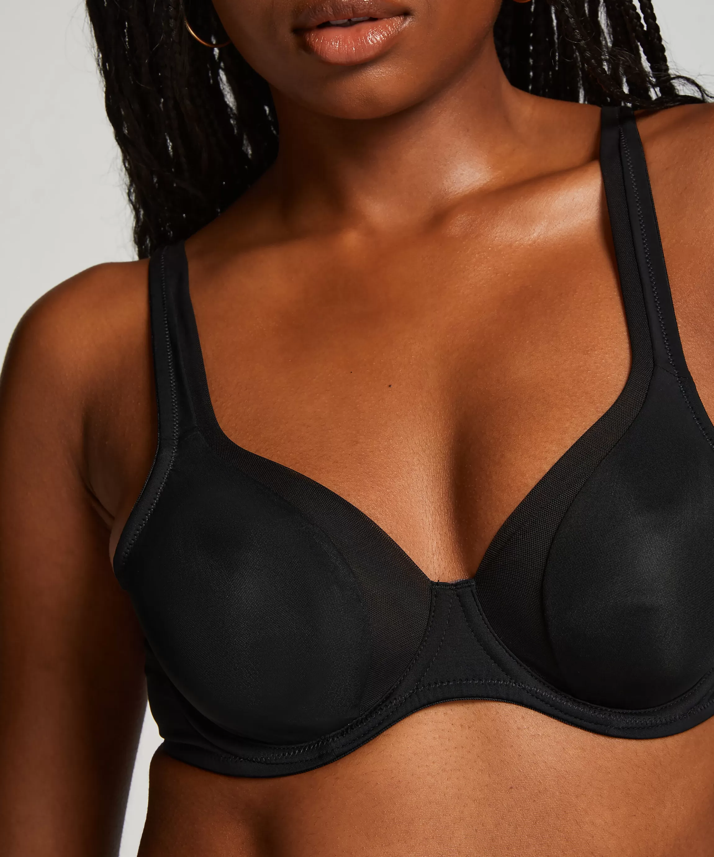 Hunkemöller Beugel Bh'S*Niet-Voorgevormde Beugel Bh Mesh Zwart
