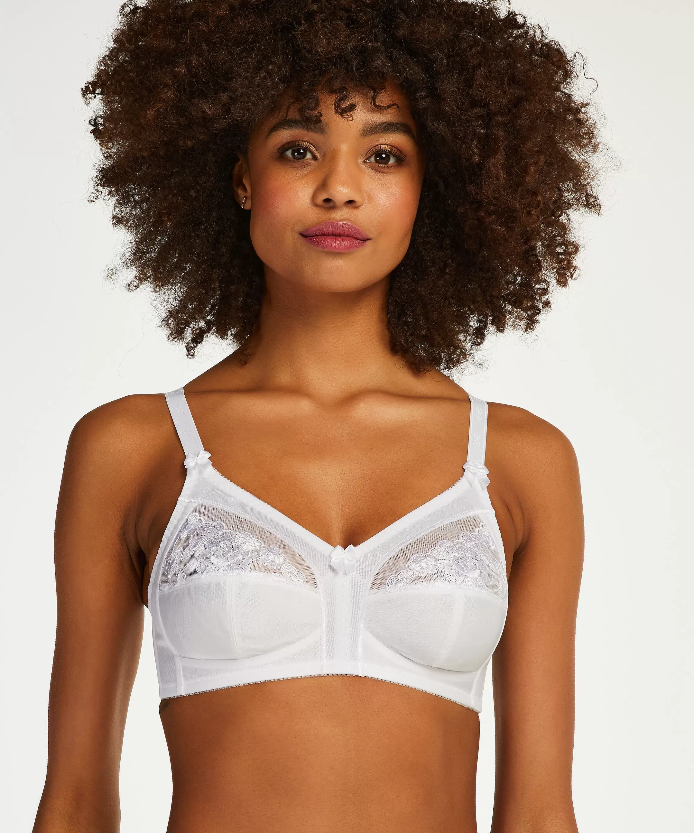 Hunkemöller Grote Maten Bh'S*Niet-Voorgevormde Bh Zonder Beugel Sara Wit