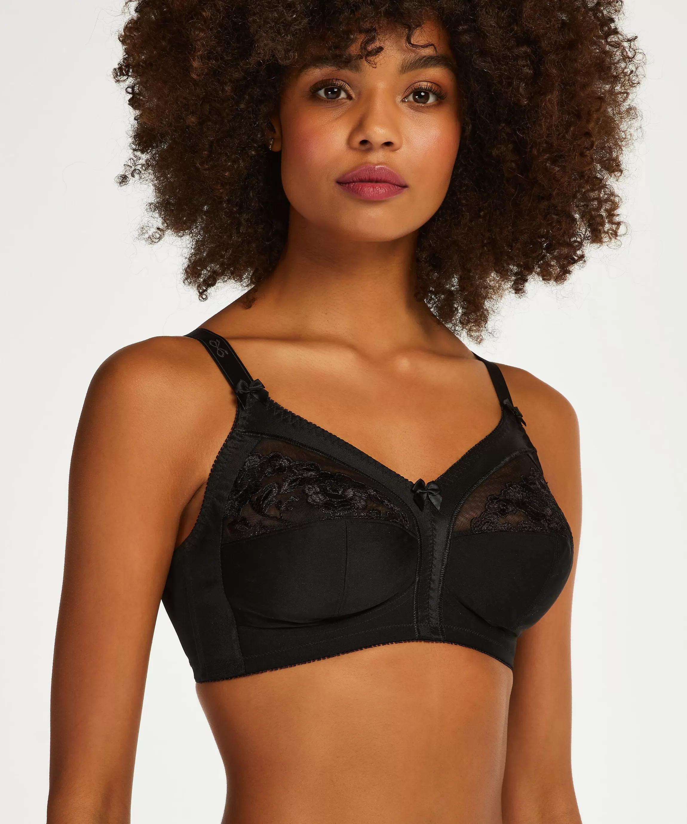 Hunkemöller Grote Maten Bh'S*Niet-Voorgevormde Bh Zonder Beugel Sara Zwart