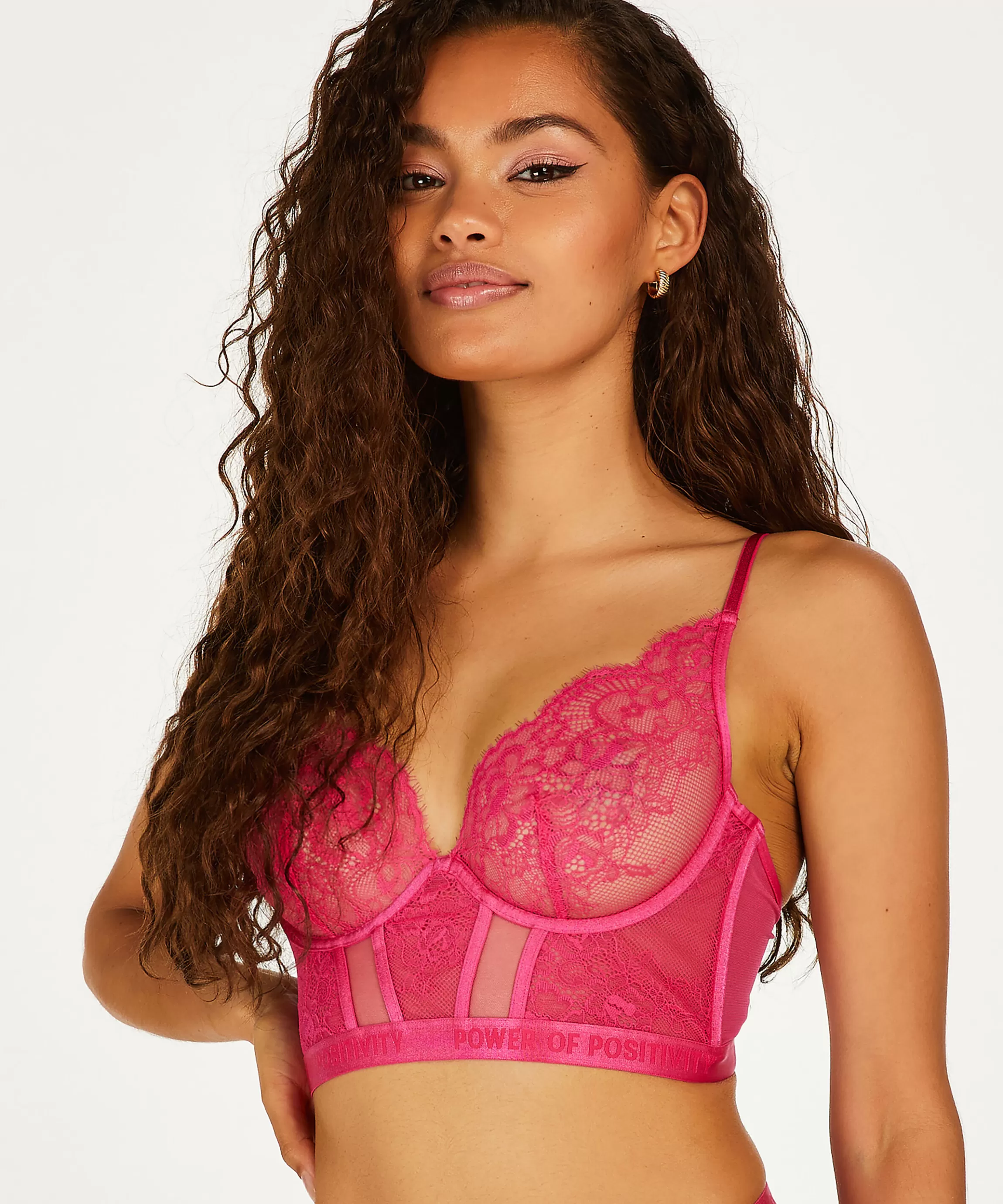 Hunkemöller Beugel Bh'S*Niet-Voorgevormde Longline Beugel Bh Honey Roze