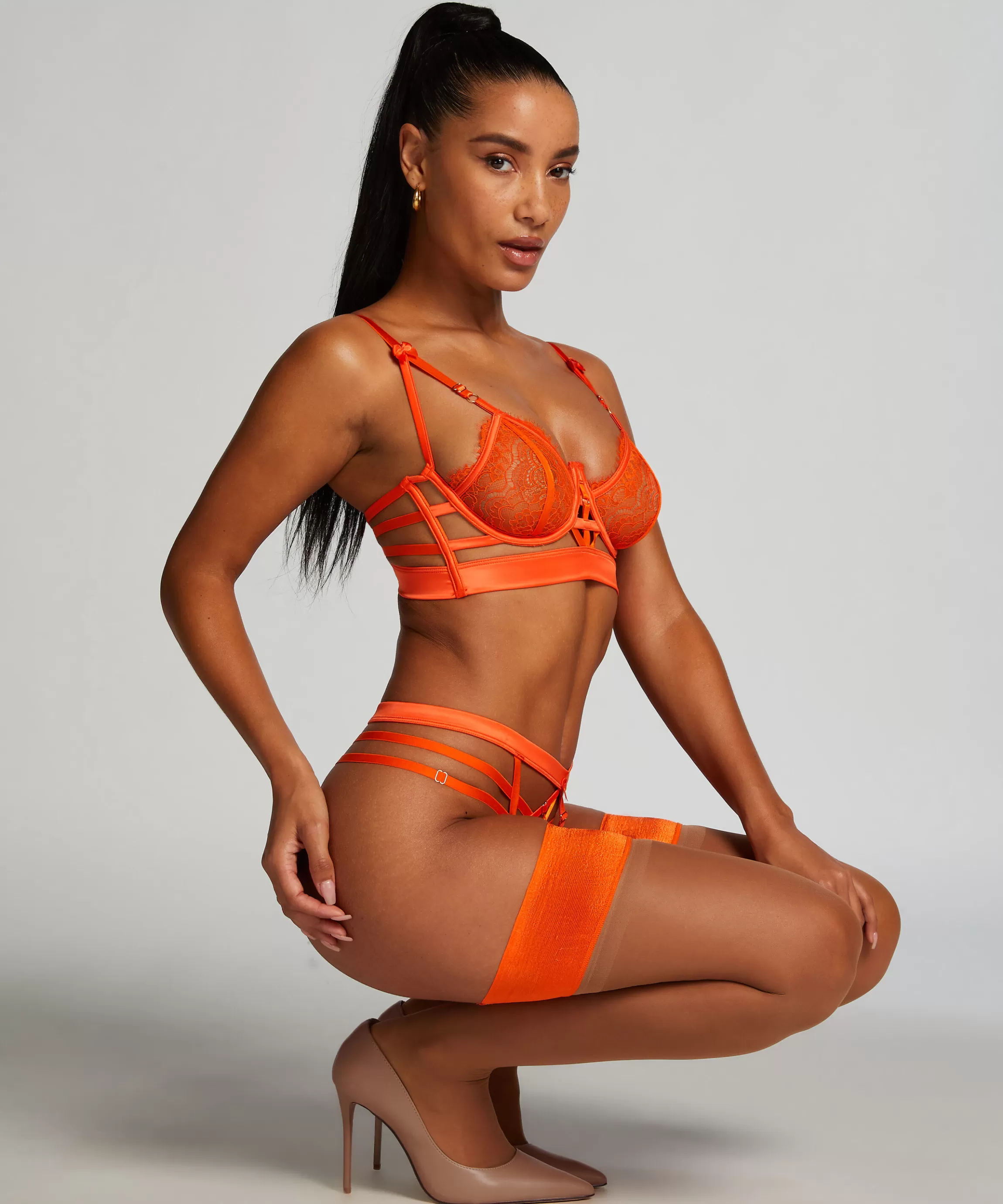 Hunkemöller Beugel Bh'S*Niet-Voorgevormde Longline Beugel Bh Mitzy Oranje