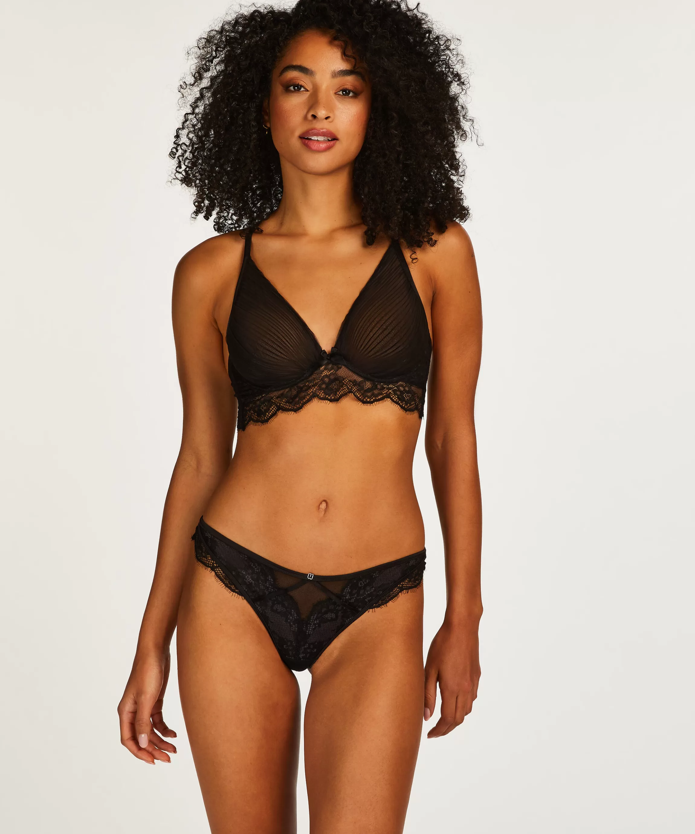 Hunkemöller Beugel Bh'S*Niet-Voorgevormde Longline-Beugel Bh Elissa Zwart