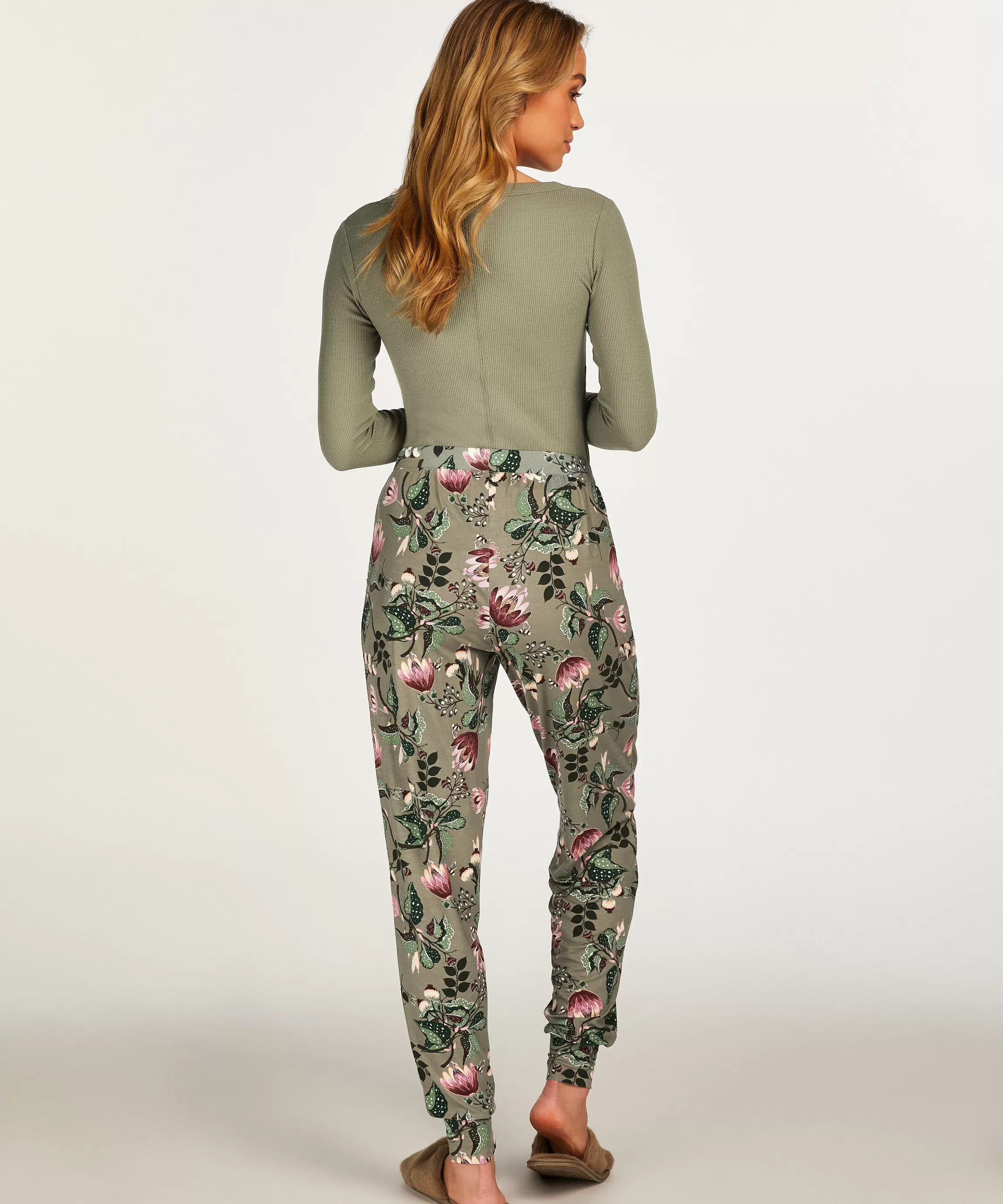 Hunkemöller Pyjama'S*Petite Pyjamabroek Jersey Groen