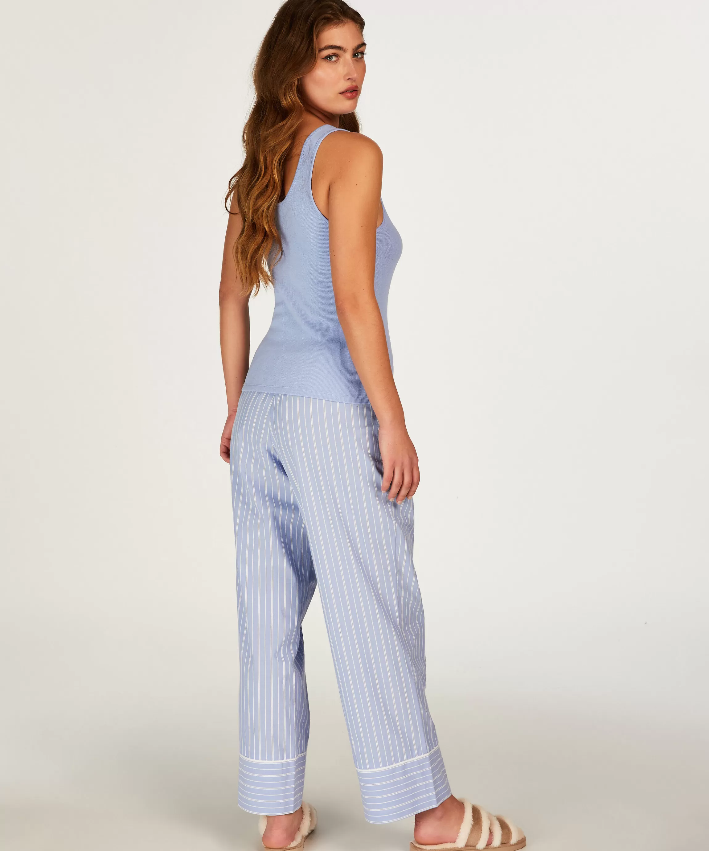 Hunkemöller Pyjama'S*Petite Pyjamabroek Katoen Blauw
