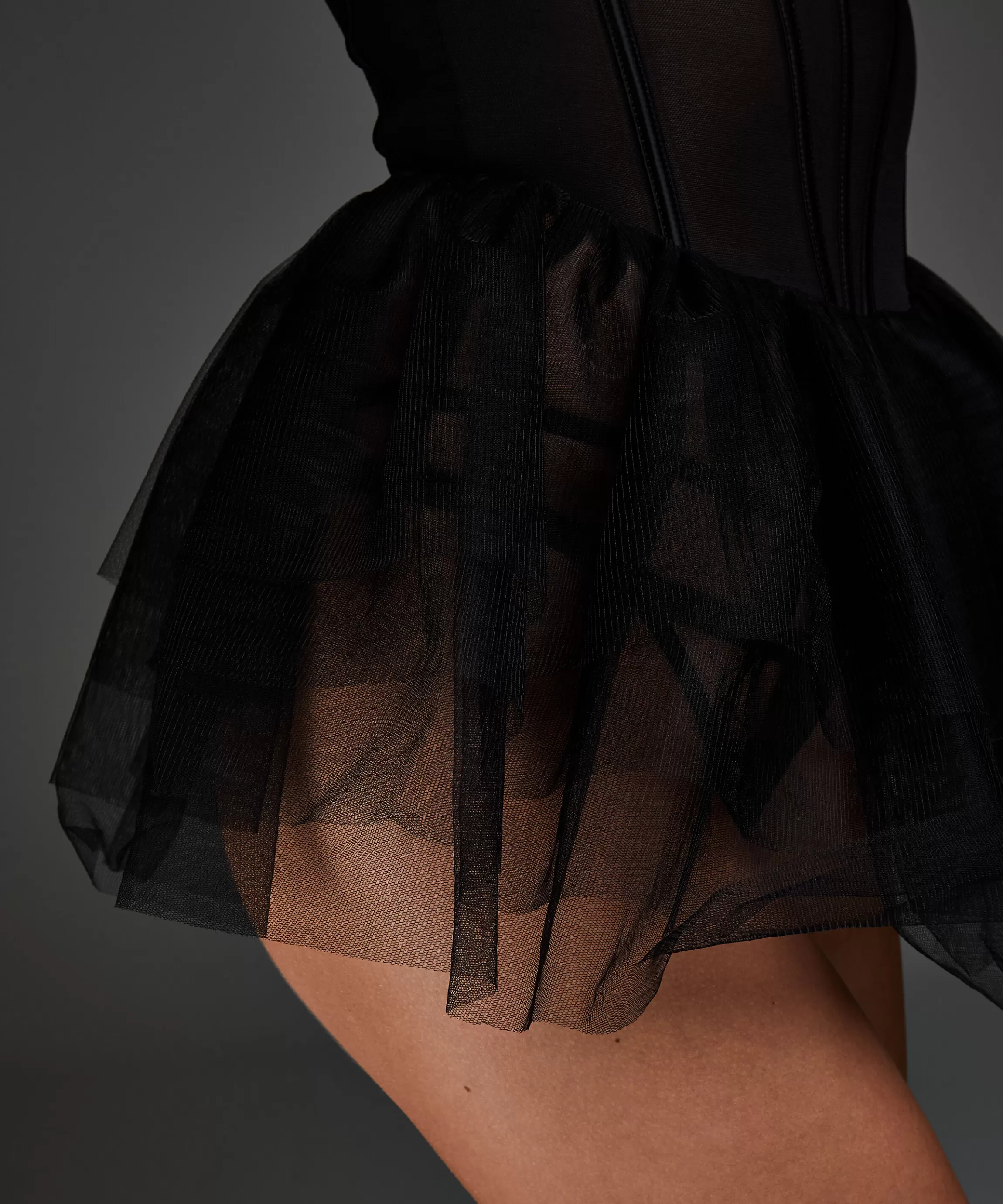 Hunkemöller Sexy Bodies & Bustiers*Private Tutu Korset Zwart