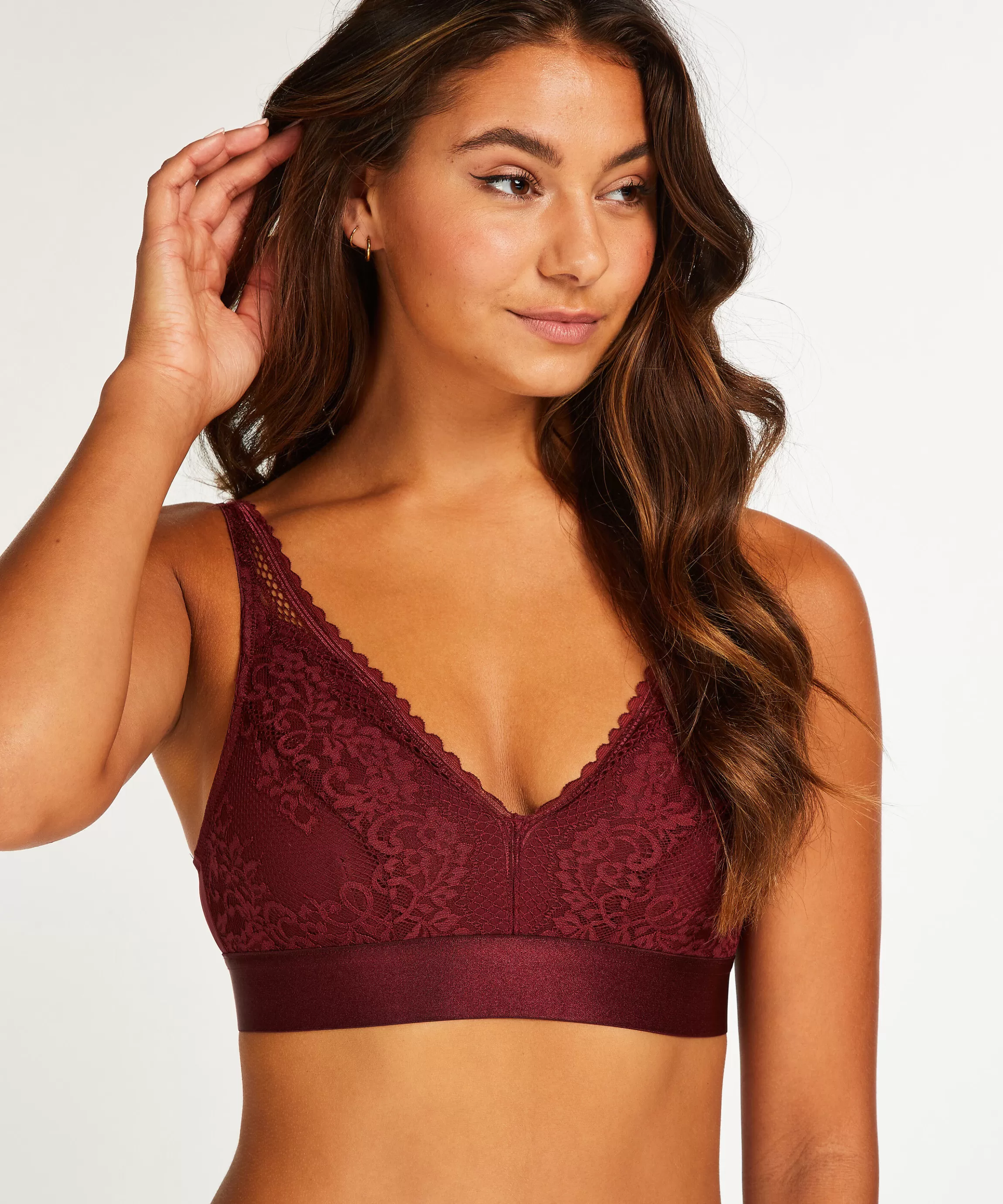 Hunkemöller Bh'S Zonder Beugel*Prothese Bh Zonder Beugel Morgan Rood