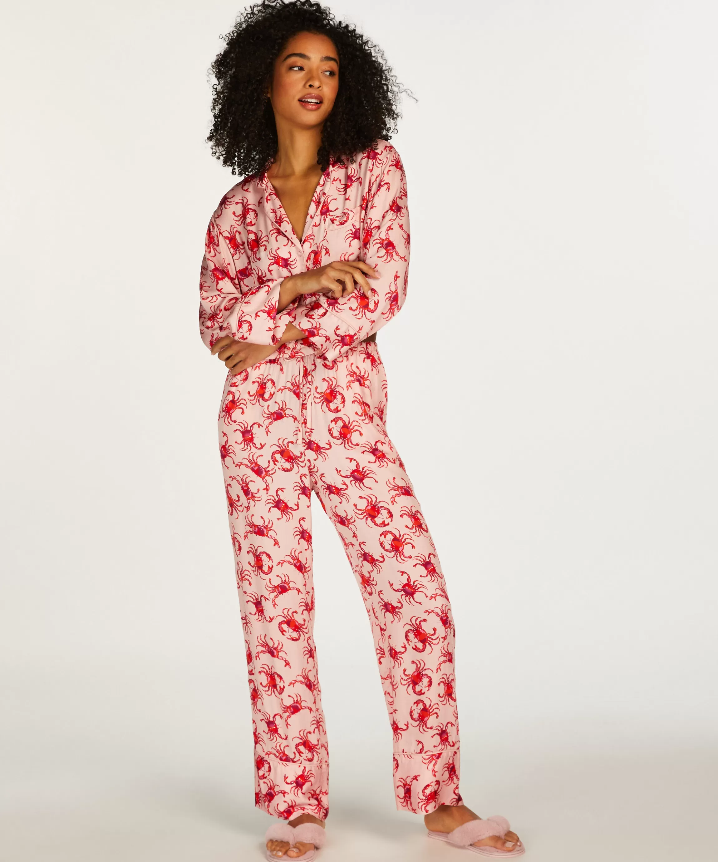 Hunkemöller Pyjama'S*Pyjamabroek Woven Springbreakers Roze