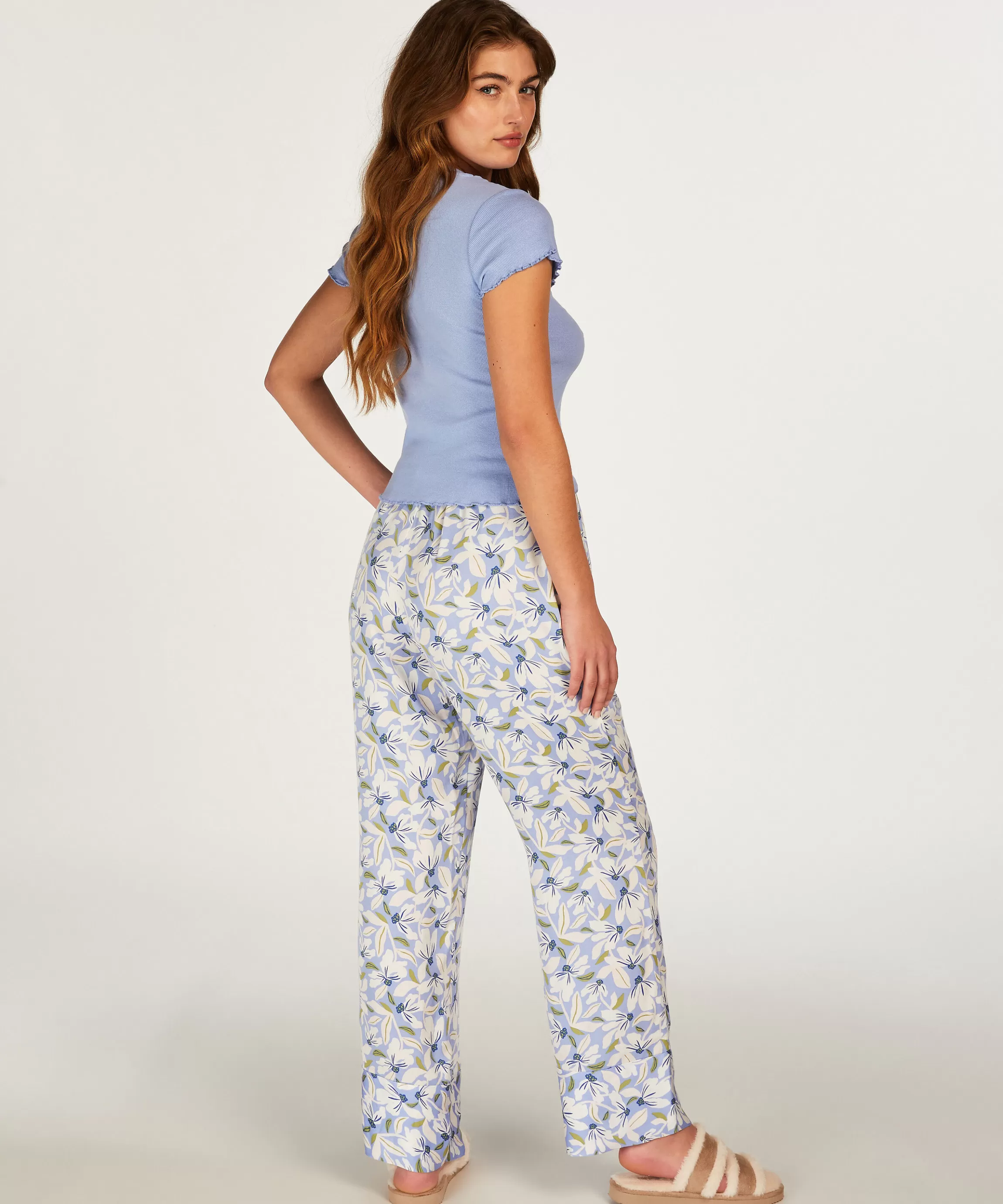 Hunkemöller Pyjama'S*Pyjamabroek Woven Springbreakers Wit